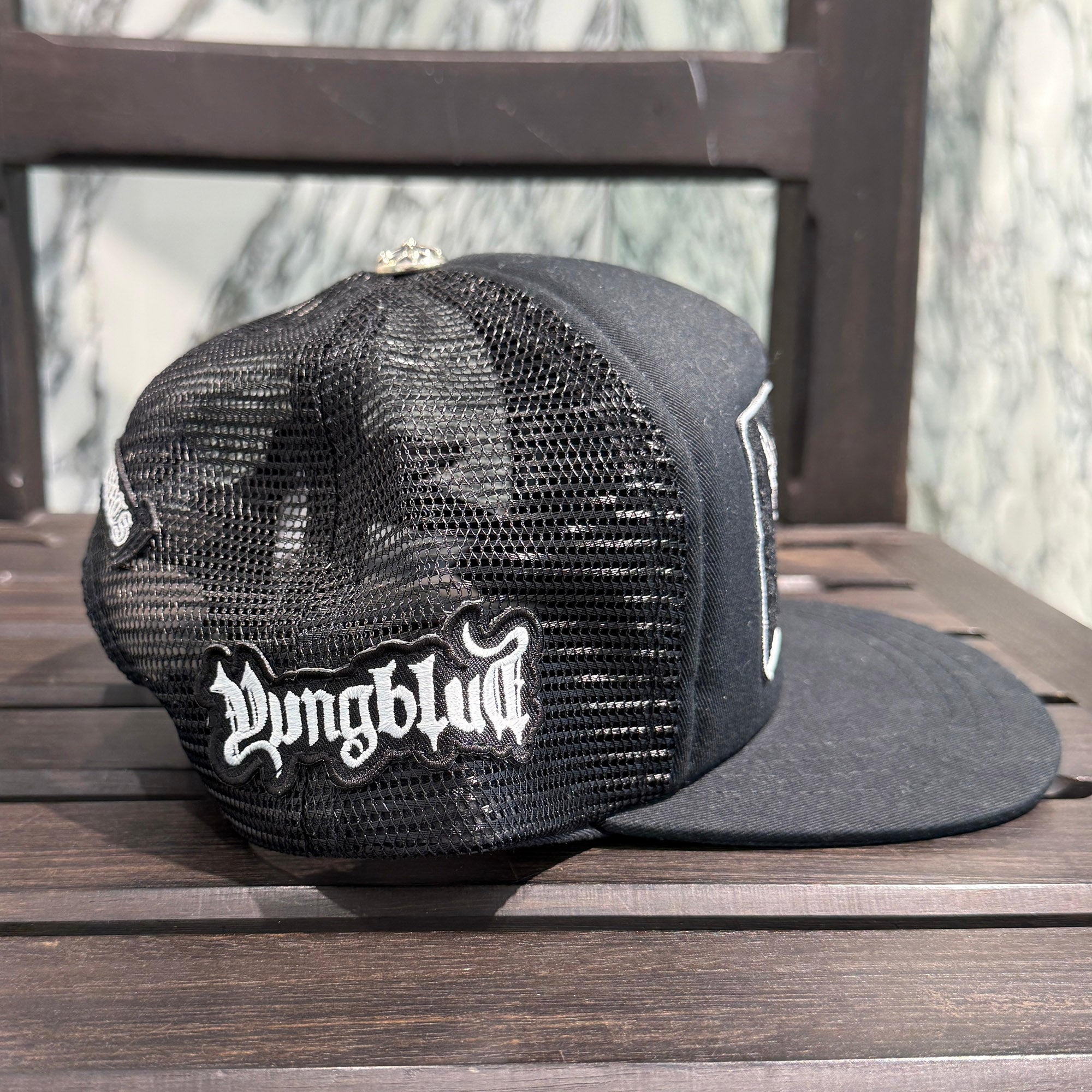 CHROME HEARTS FOTI × Yung Blud × Aerosmith Mahalia Trucker Cap