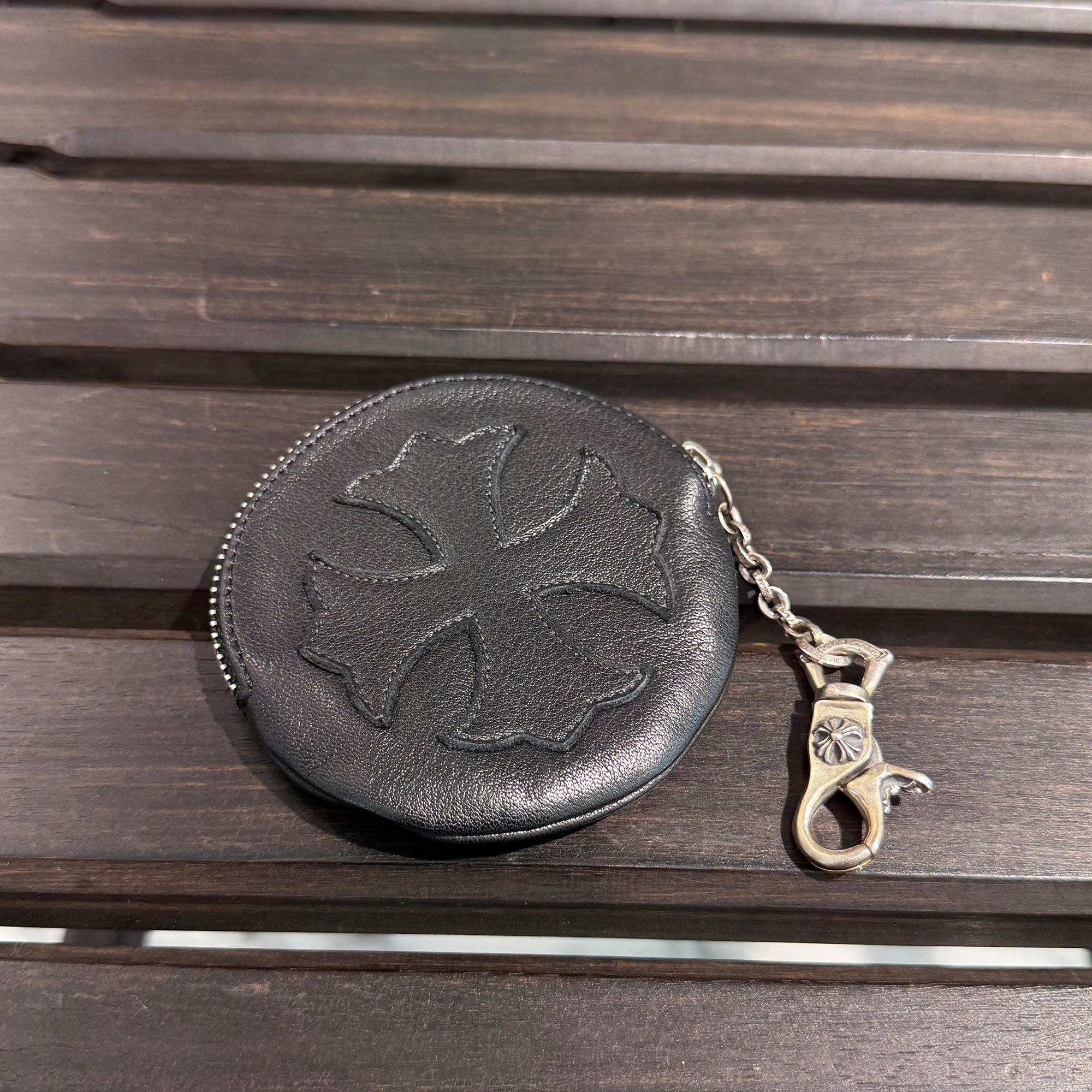 CHROME HEARTS 1 CLIP Paper Chain CH Plus Leather Patch Coin Case クロムハーツ 1クリップ ペーパーチェーン CHプラス レザーパッチ コインケース