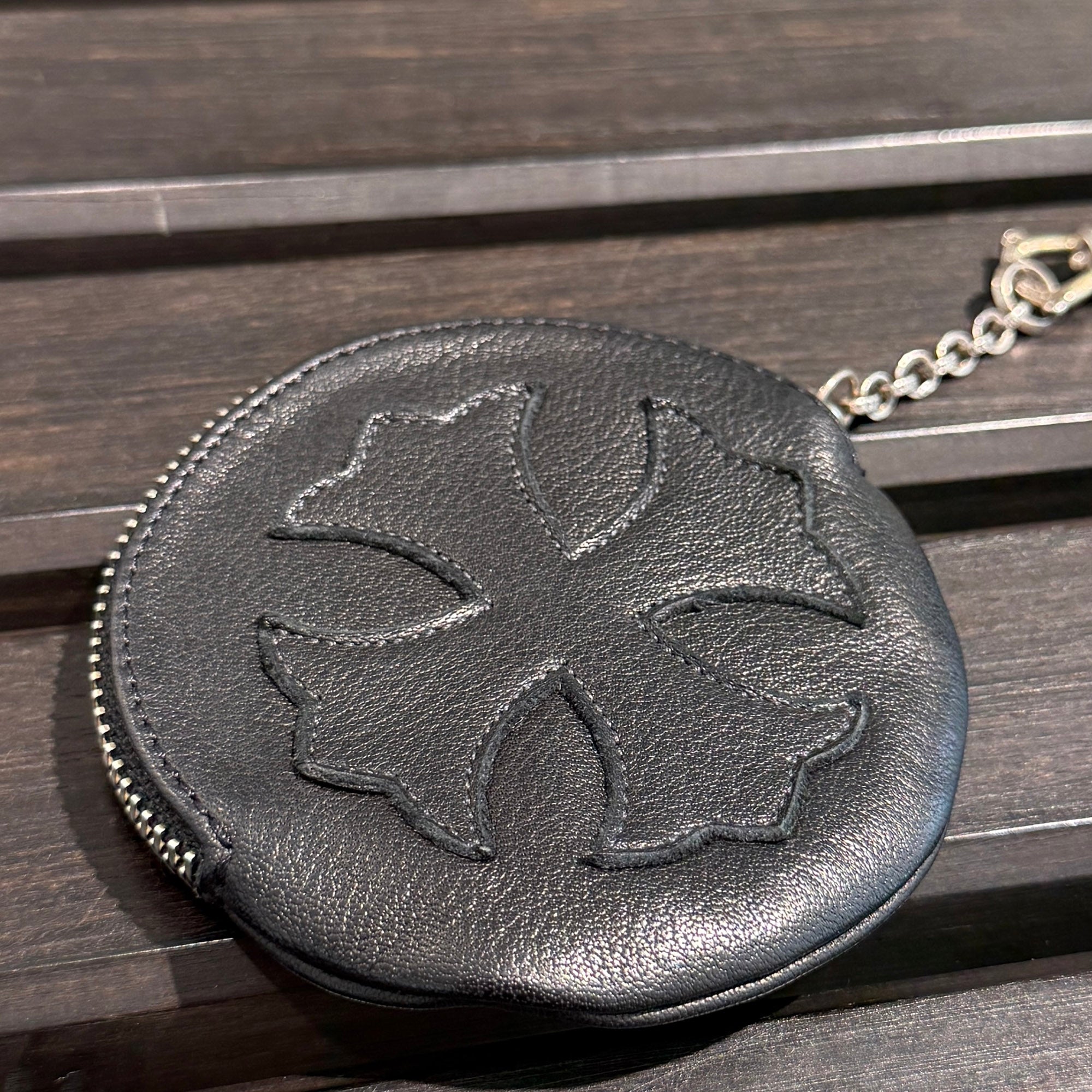 CHROME HEARTS 1 CLIP Paper Chain CH Plus Leather Patch Coin Case クロムハーツ 1クリップ ペーパーチェーン CHプラス レザーパッチ コインケース