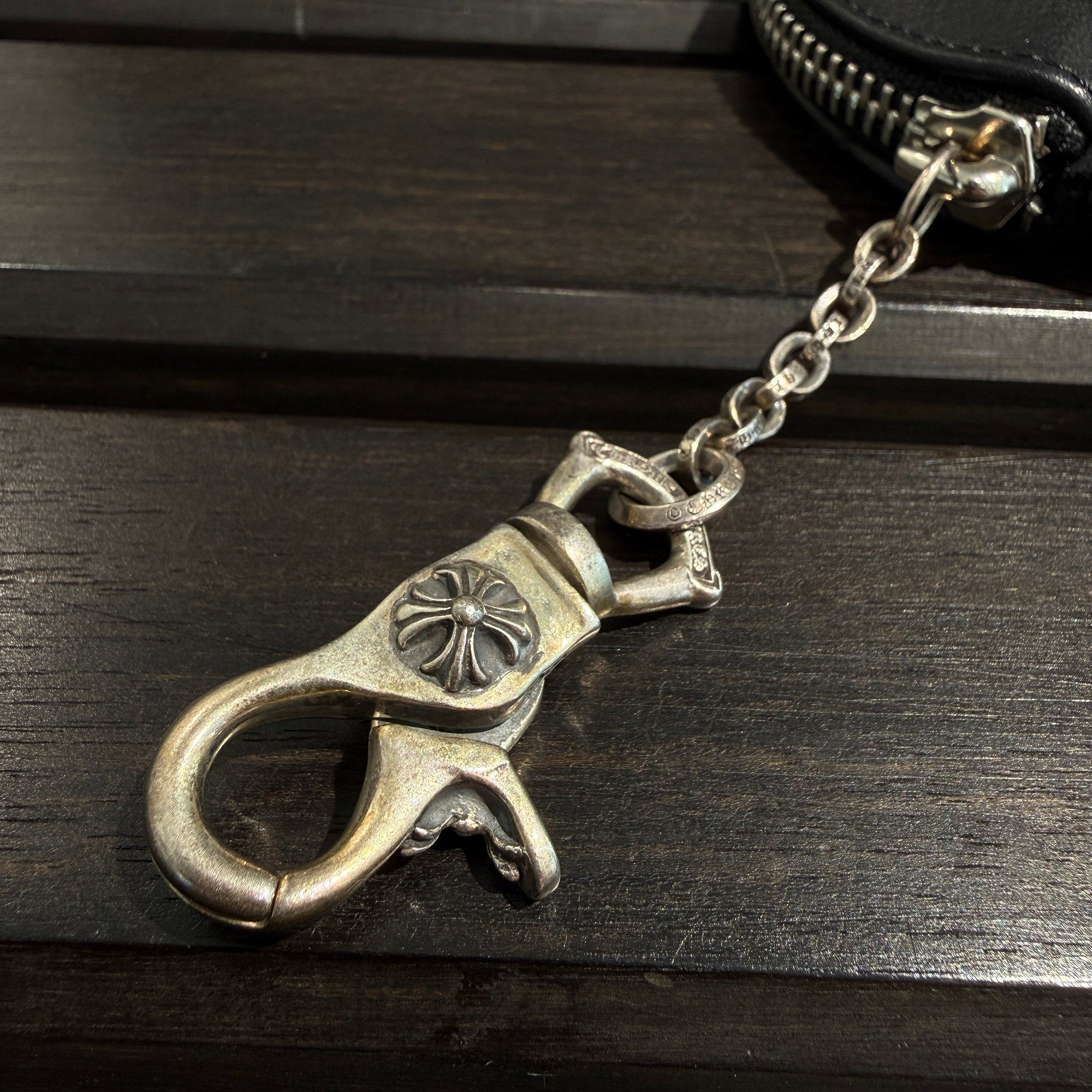 CHROME HEARTS 1 CLIP Paper Chain CH Plus Leather Patch Coin Case クロムハーツ 1クリップ ペーパーチェーン CHプラス レザーパッチ コインケース