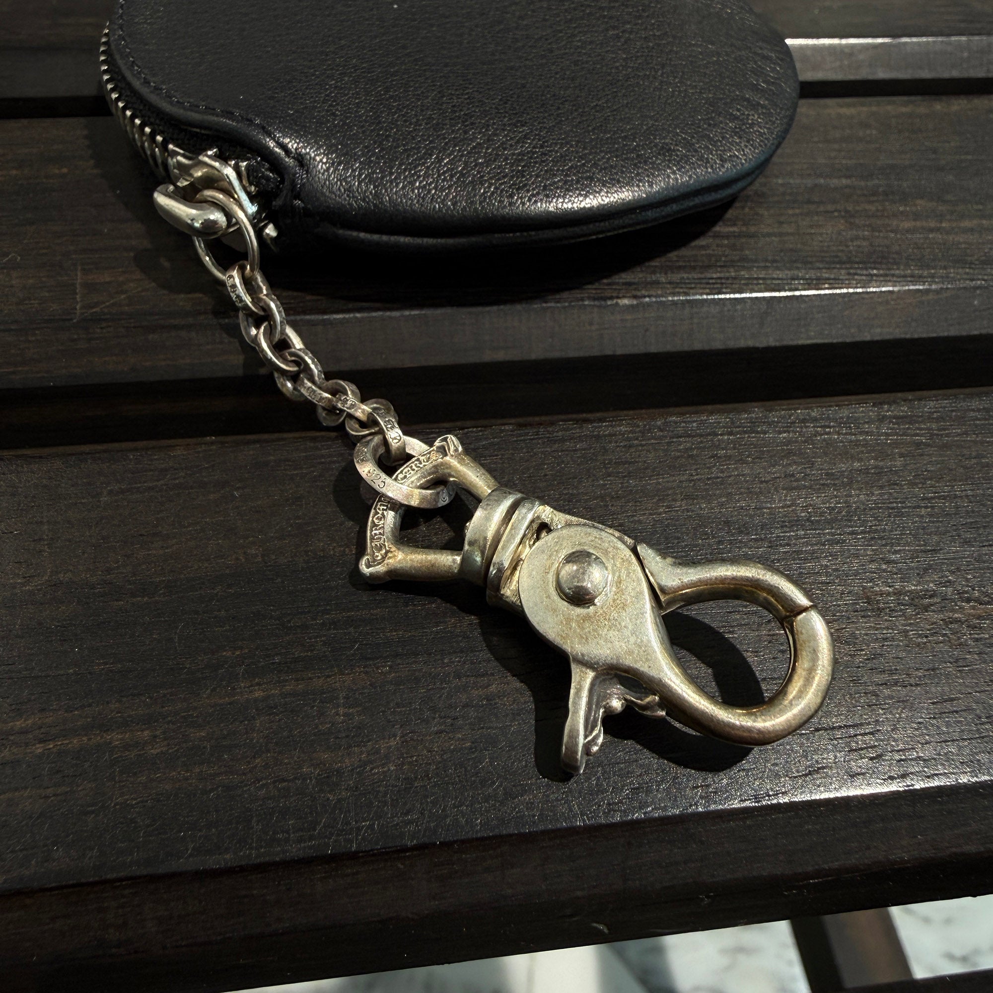 CHROME HEARTS 1 CLIP Paper Chain CH Plus Leather Patch Coin Case クロムハーツ 1クリップ ペーパーチェーン CHプラス レザーパッチ コインケース
