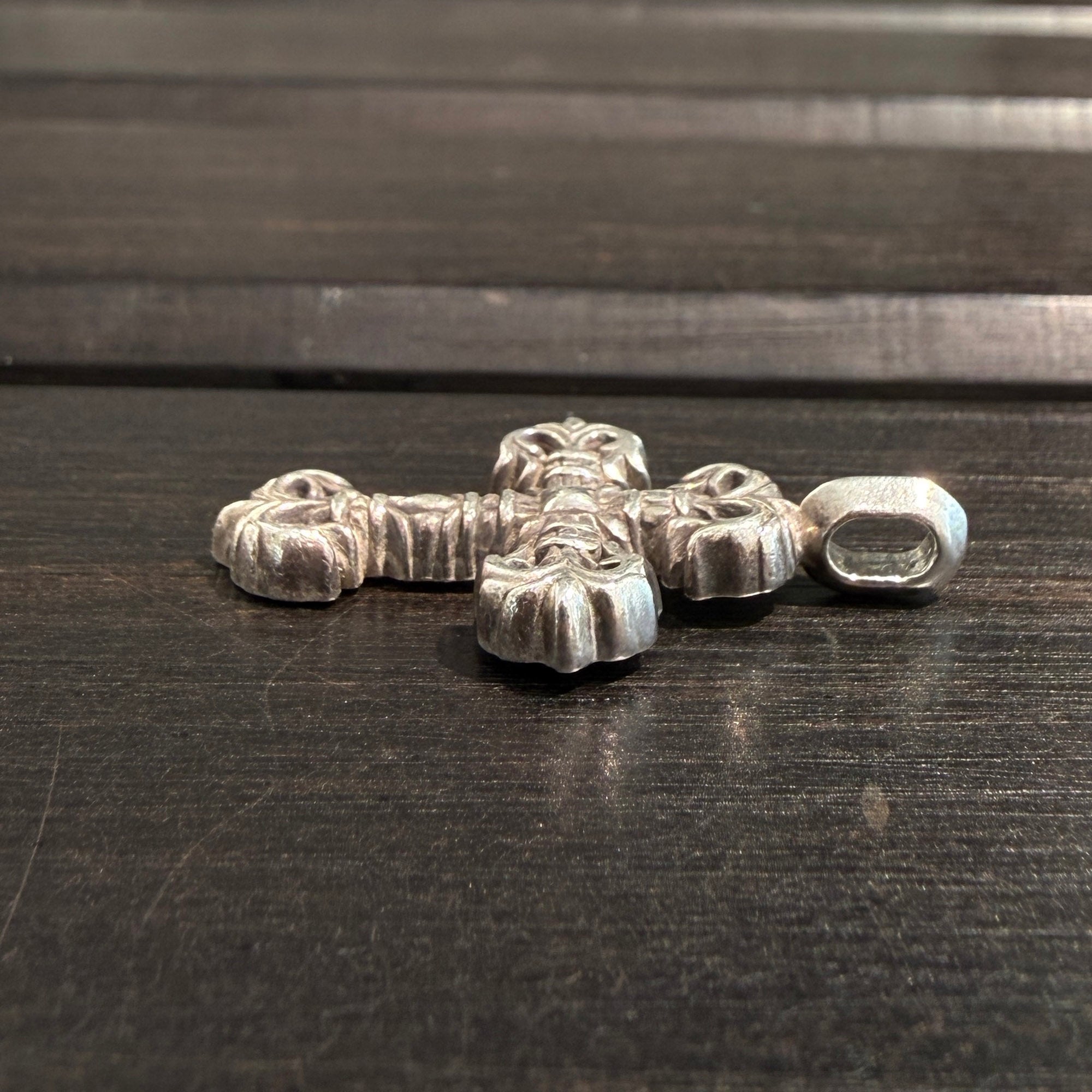 CHROME HEARTS Tiny Filigree Cross Charm Pendent Top クロムハーツ タイニー フィリグリークロス チャーム ペンダント トップ