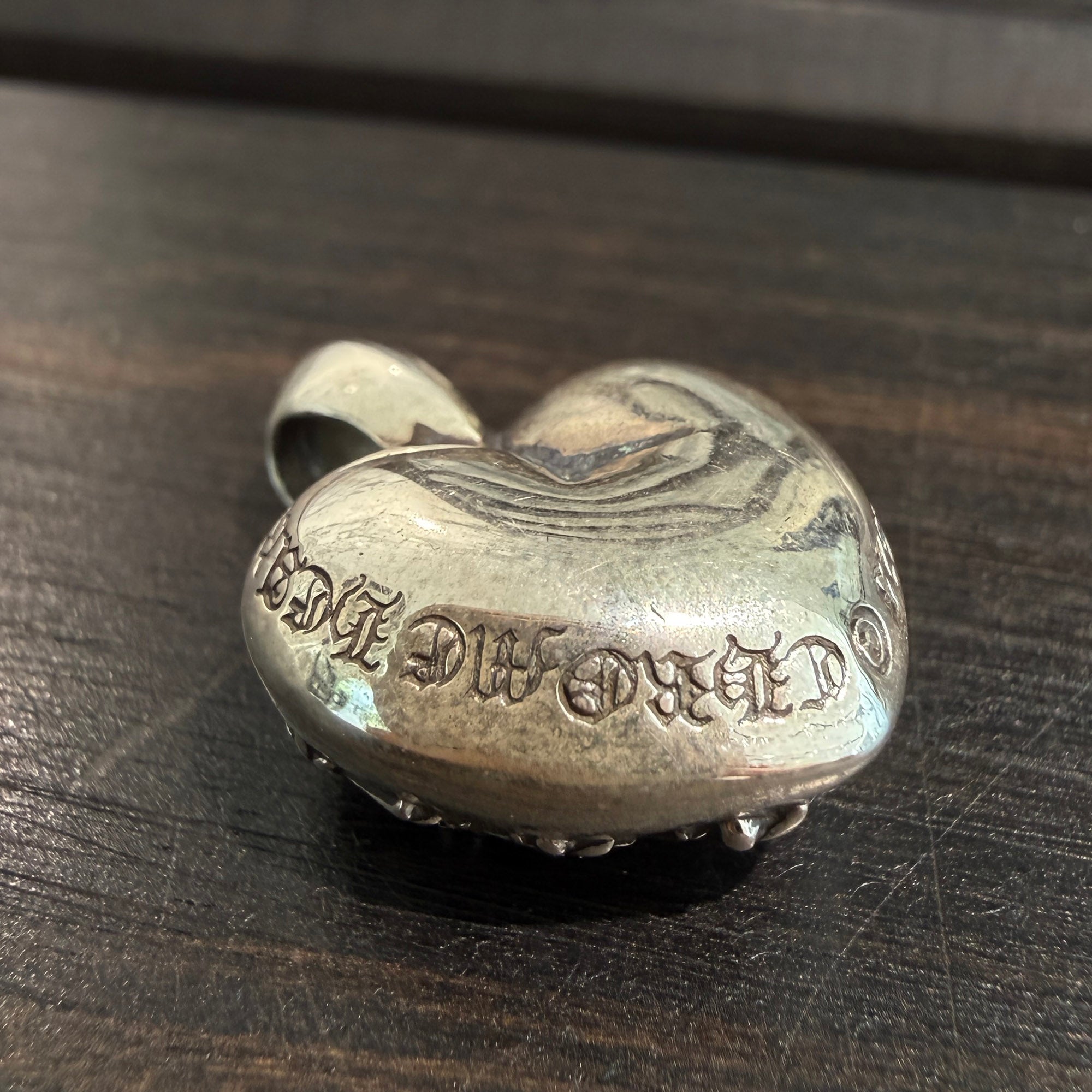CHROME HEARTS Cemetery Cross Viny Heart Charm Pendant Top クロムハーツ セメタリークロス ヴィニーハート チャーム ペンダントトップ