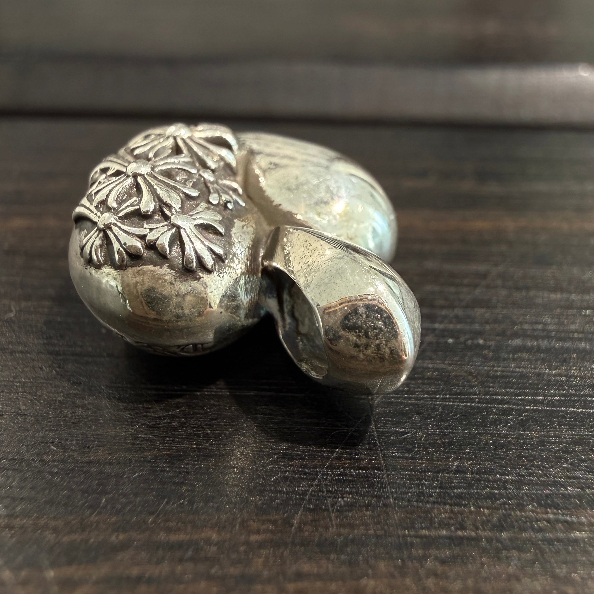 CHROME HEARTS Cemetery Cross Viny Heart Charm Pendant Top クロムハーツ セメタリークロス ヴィニーハート チャーム ペンダントトップ