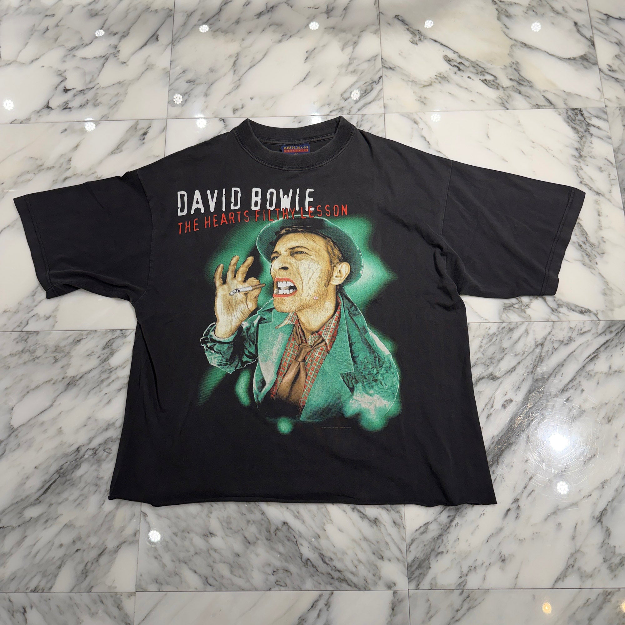 Vintage 90's David Bowie "The Hearts Philly Lesson"1995 BROCKUM S/S Tee Size XL ヴィンテージ 90's デヴィッド・ボウイ "ザ・ハーツ・フィルシー・レッスン"1995  ブロックム社製 Tシャツ サイズXL