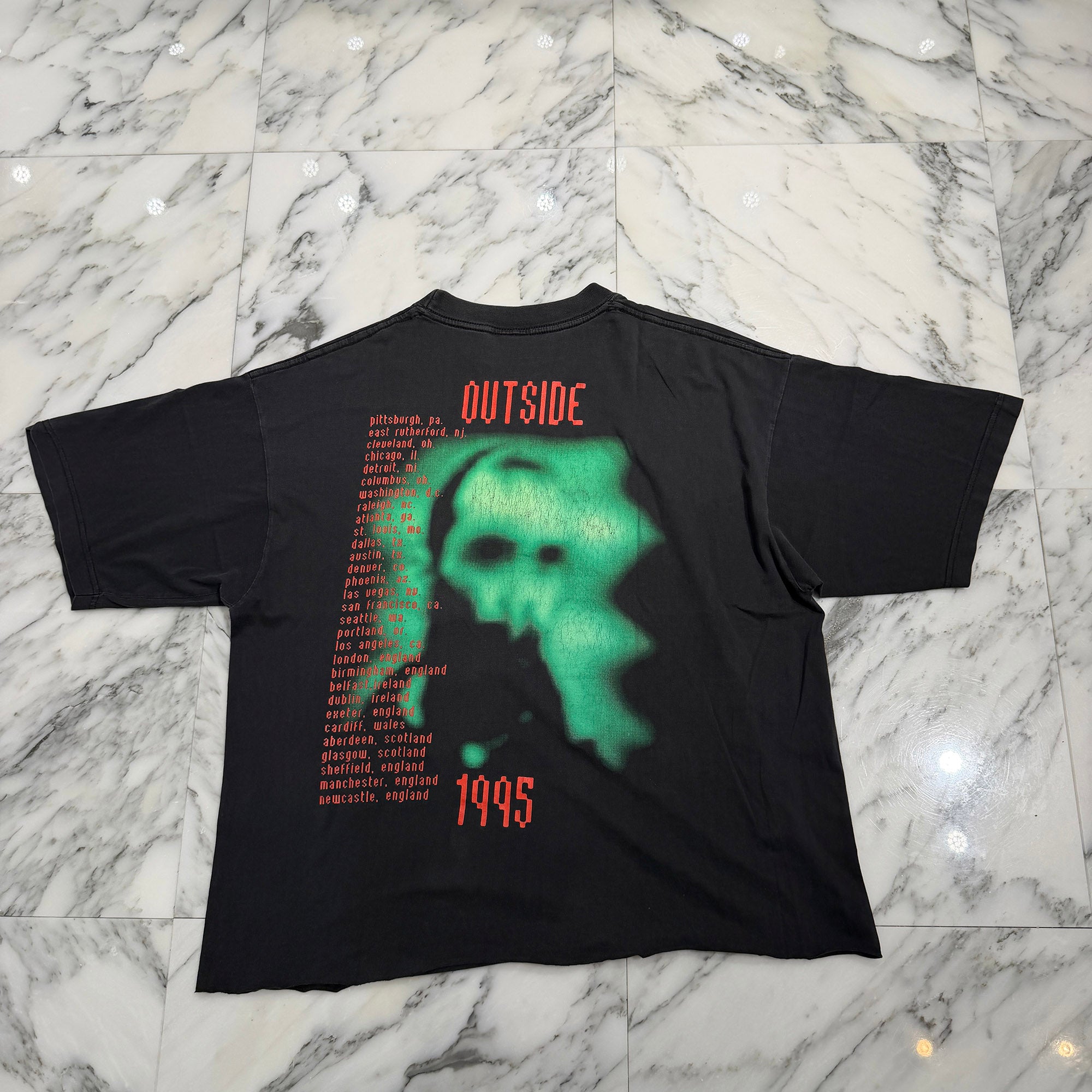 Vintage 90's David Bowie "The Hearts Philly Lesson"1995 BROCKUM S/S Tee Size XL ヴィンテージ 90's デヴィッド・ボウイ "ザ・ハーツ・フィルシー・レッスン"1995  ブロックム社製 Tシャツ サイズXL