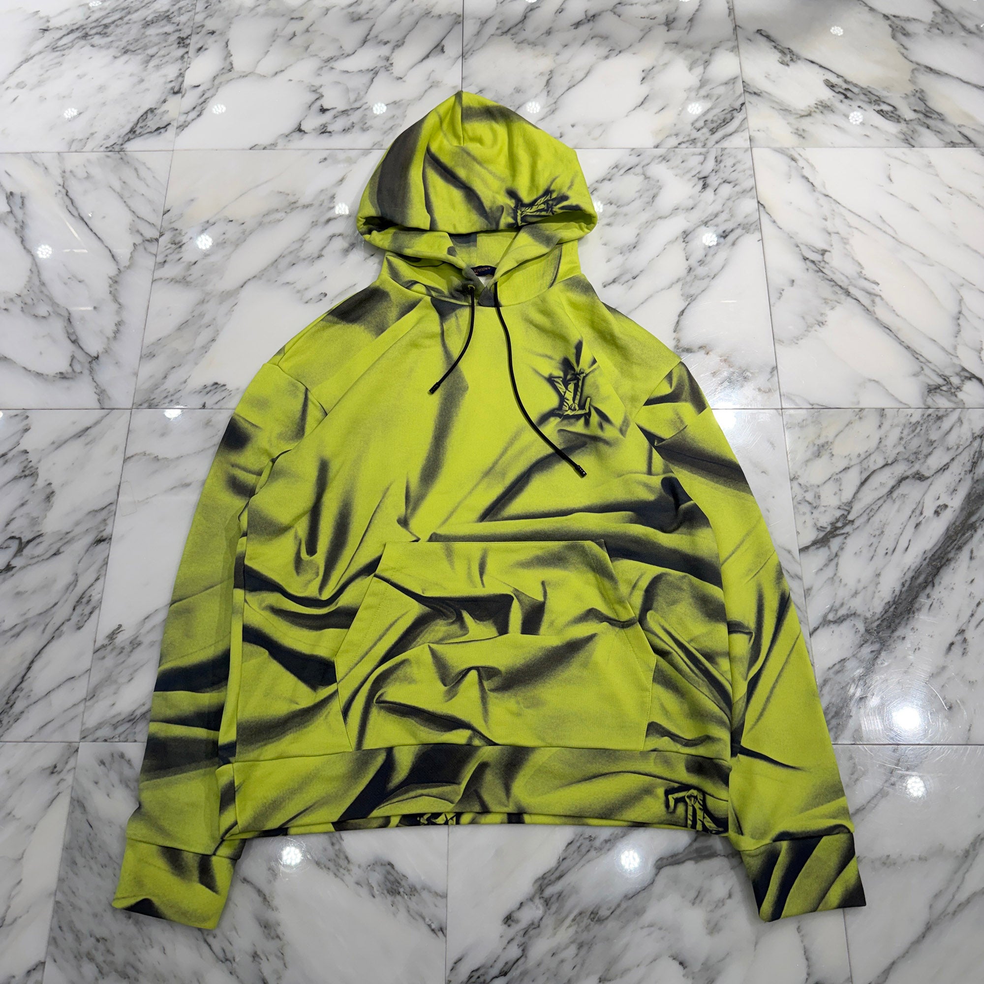 LOUIS VUITTON 2023AW Monogram Signature Sweat Pullover Hoodie RM232M ZE5 HPY20W Size L ルイヴィトン モノグラム シグネチャー スウェット プルオーバー フーディ サイズL