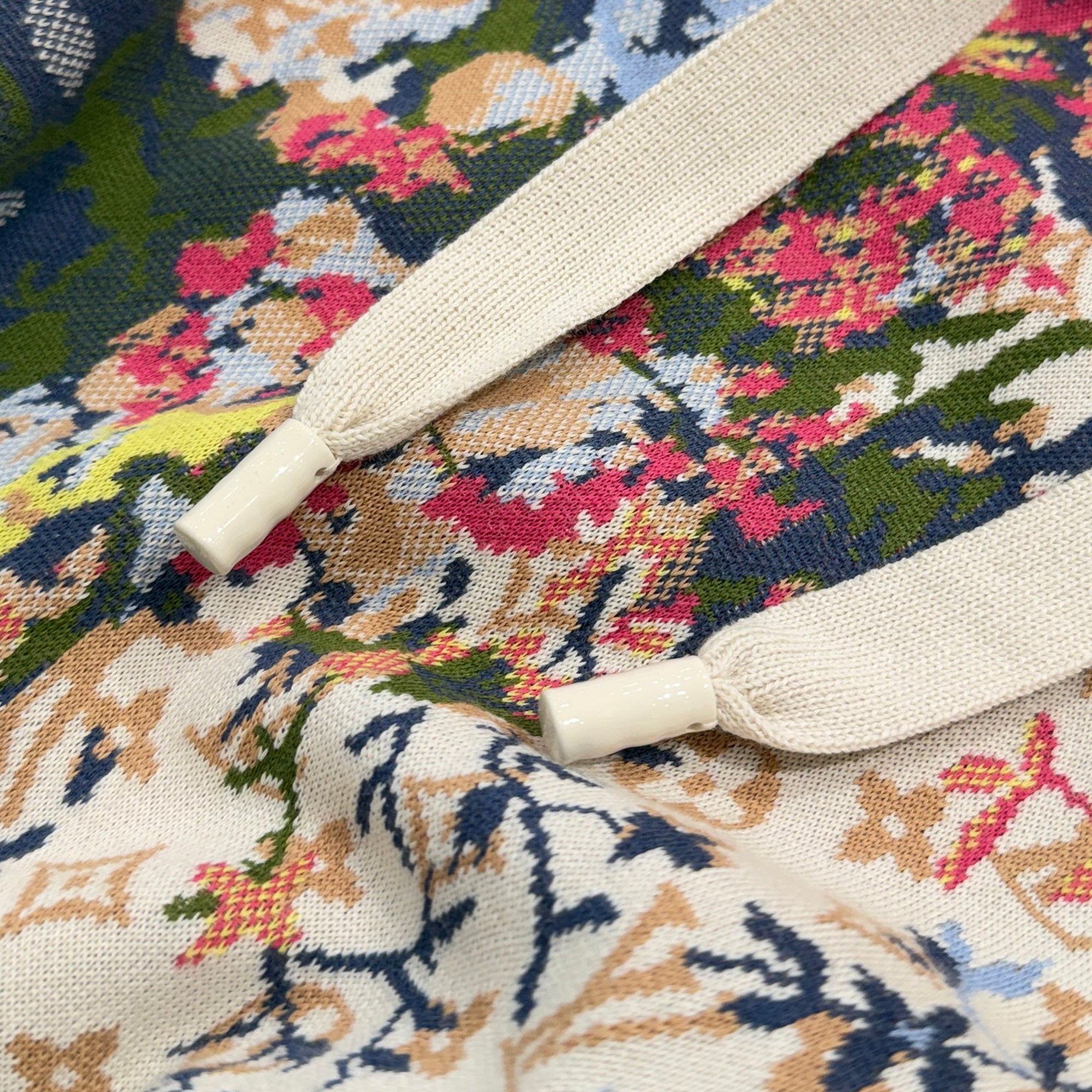 LOUIS VUITTON 2022AW Monogram Jacquard Flower Hoodie HNN73W Size L ルイヴィトン モノグラムジャガード フラワー フーディ サイズL