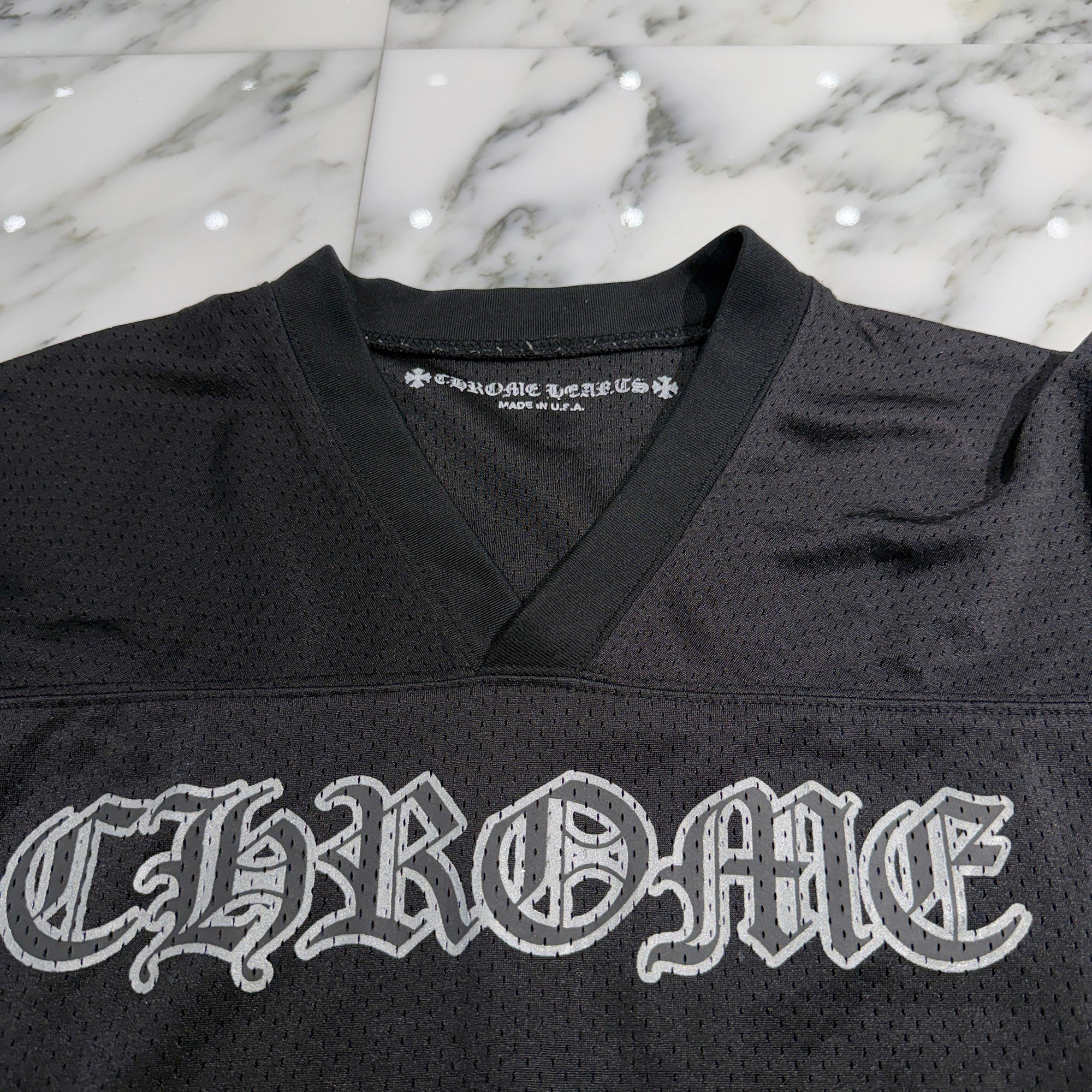 CHROME HEARTS Mesh Warm Up Jersey Size S クロムハーツ メッシュウォームアップジャージー サイズS