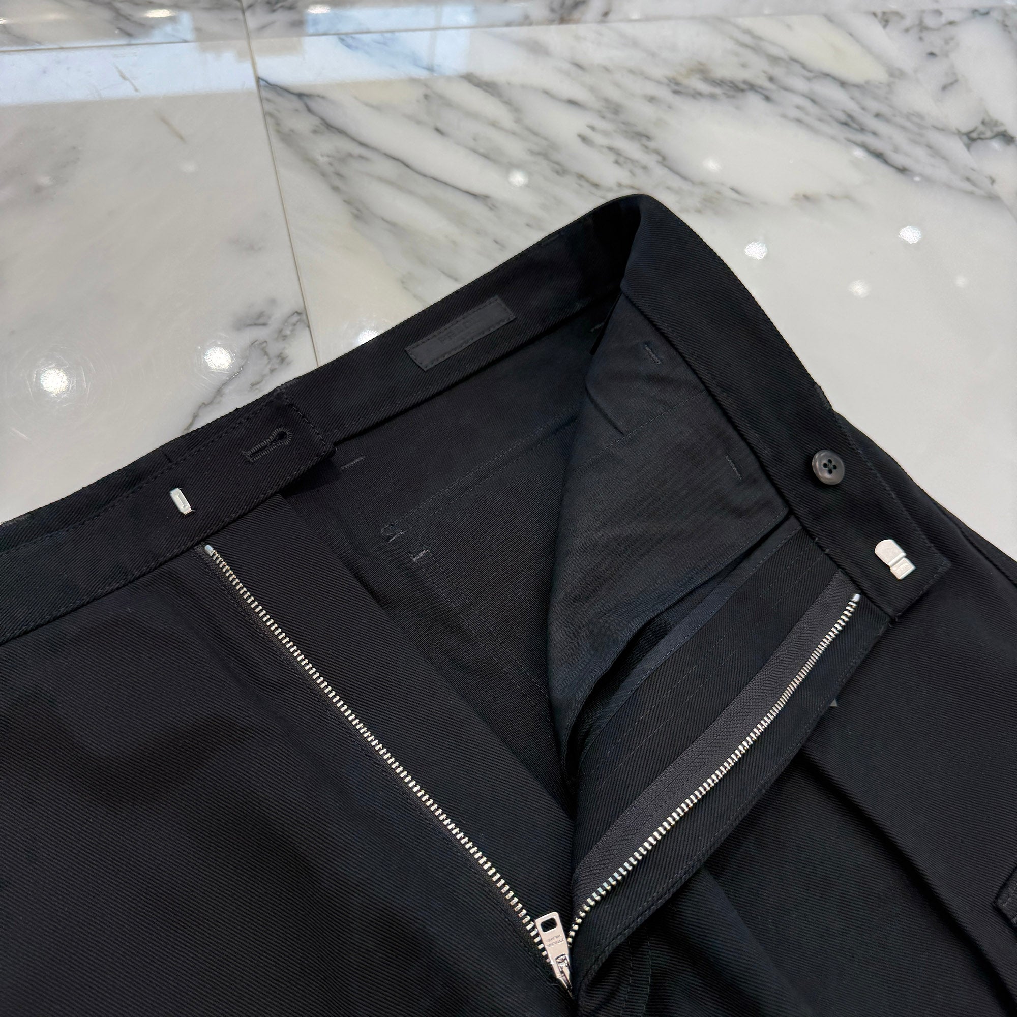 PRADA 2024SS Triangle Logo Plate Wide Leg Fit Long Pants SPH471 S000 11BZ Size XL プラダ トライアングルロゴプレート ワイドレッグ フィット ロングパンツ サイズXL