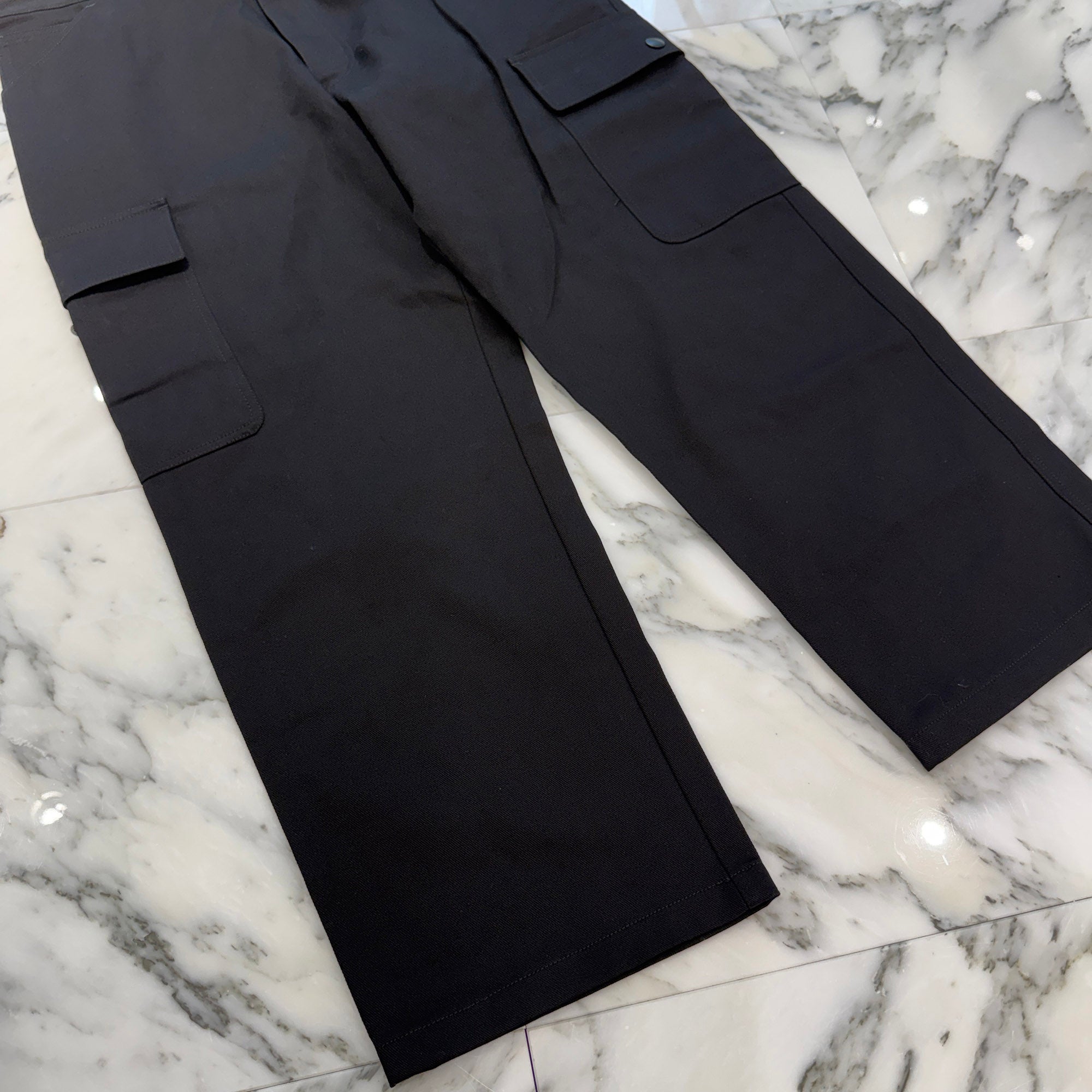 PRADA 2024SS Triangle Logo Plate Wide Leg Fit Long Pants SPH471 S000 11BZ Size XL プラダ トライアングルロゴプレート ワイドレッグ フィット ロングパンツ サイズXL