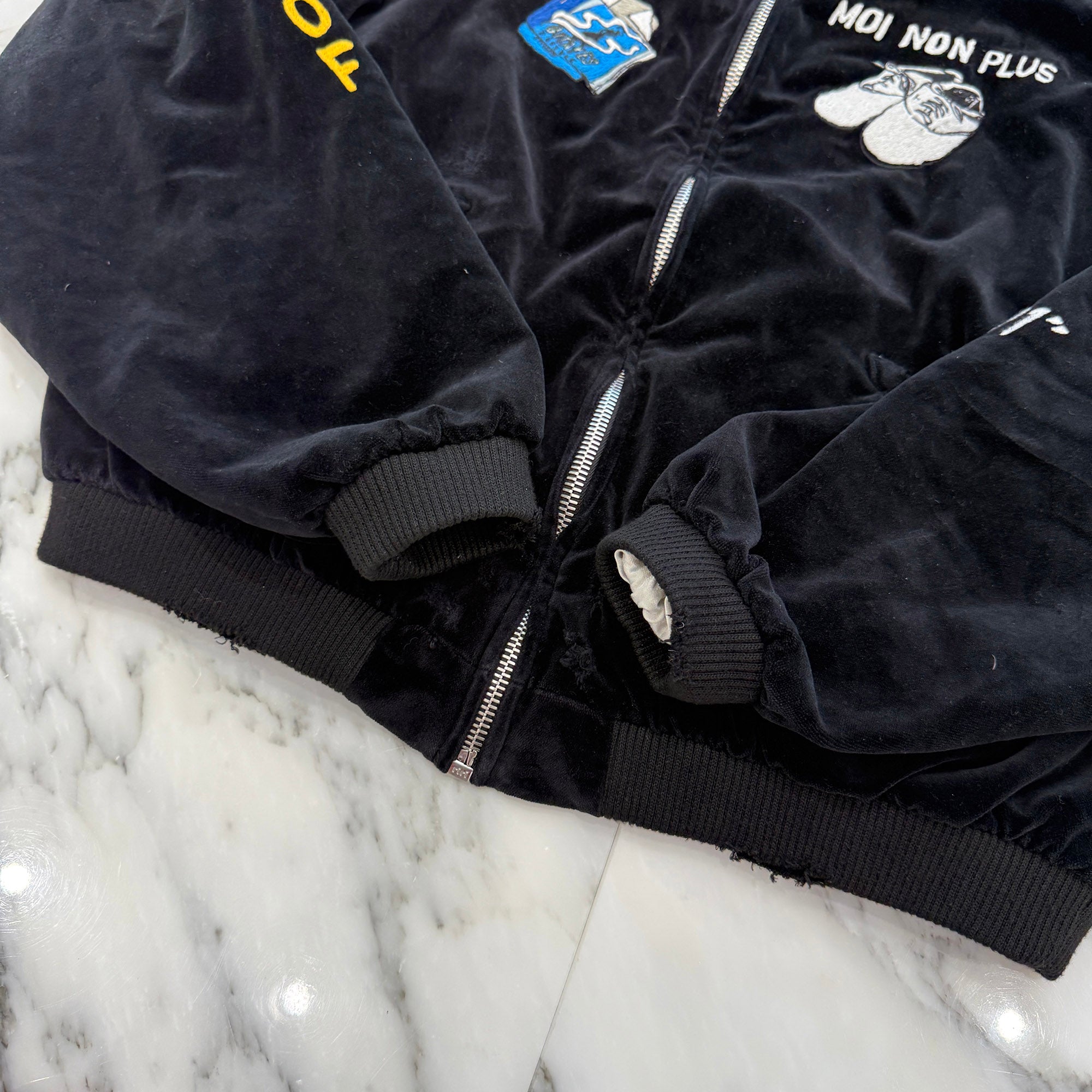 Paly Hollywood 2025AW Embroidery Serge Souvenir Jacket 7u002q3009-blk Size L  パーリーハリウッド エンブロイダリー セルジュ スーベニア ジャケット サイズL