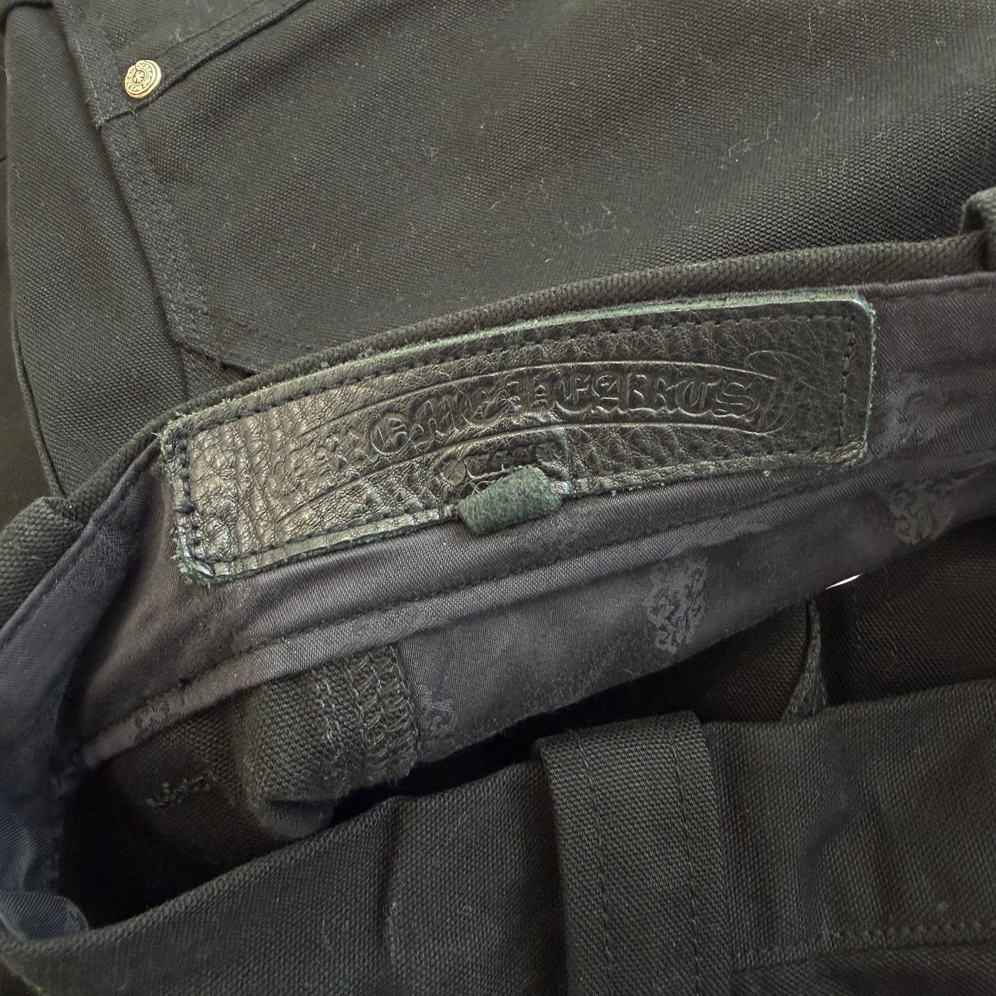 CHROME HEARTS Carpenter Cross Ball Button Denim Pants Size 30 クロムハーツ カーペンター クロスボールボタン デニムパンツ サイズ30