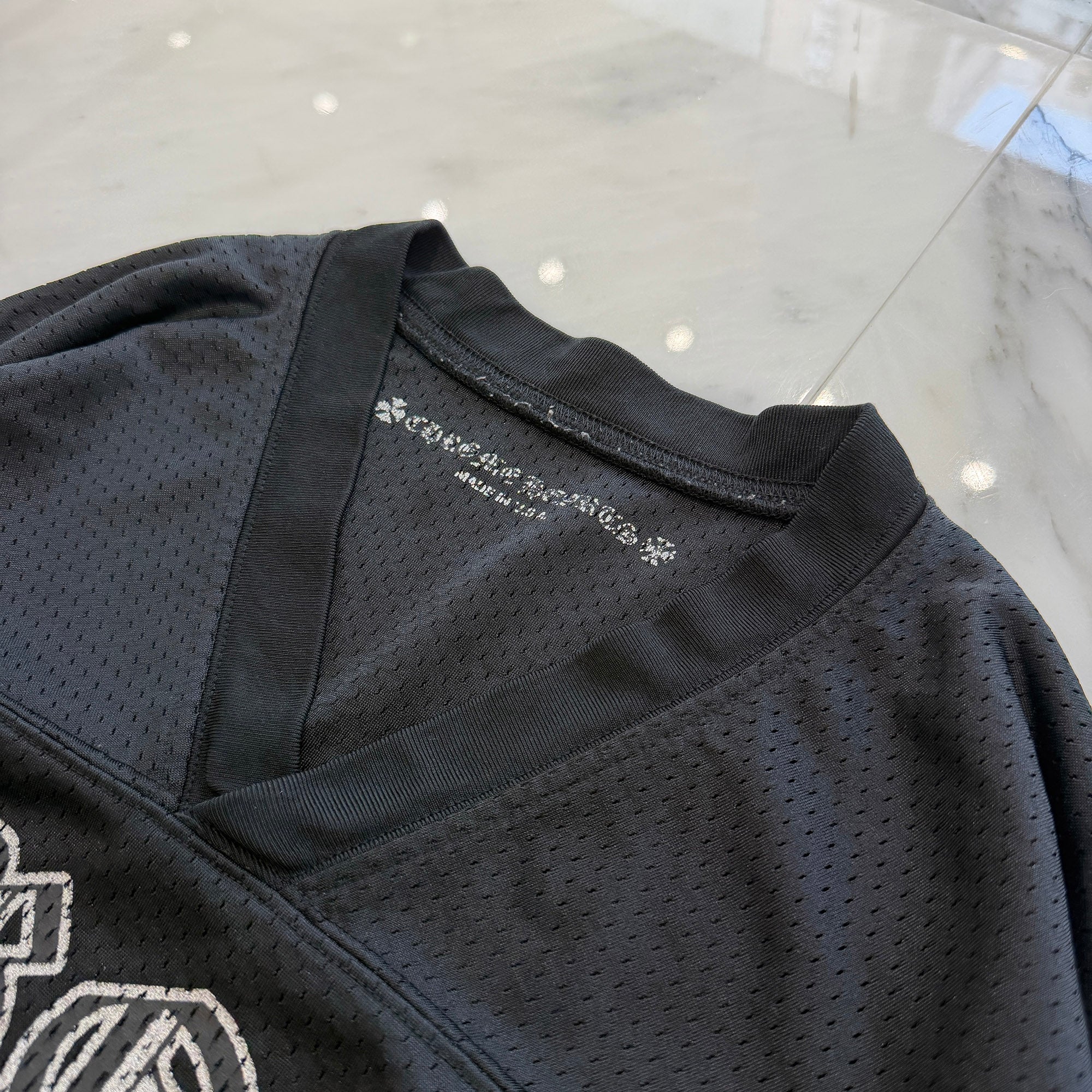 CHROME HEARTS Mesh Warm Up Jersey L/S Tee Size S クロムハーツ メッシュウォームアップジャージー ロングスリーブTシャツ サイズS