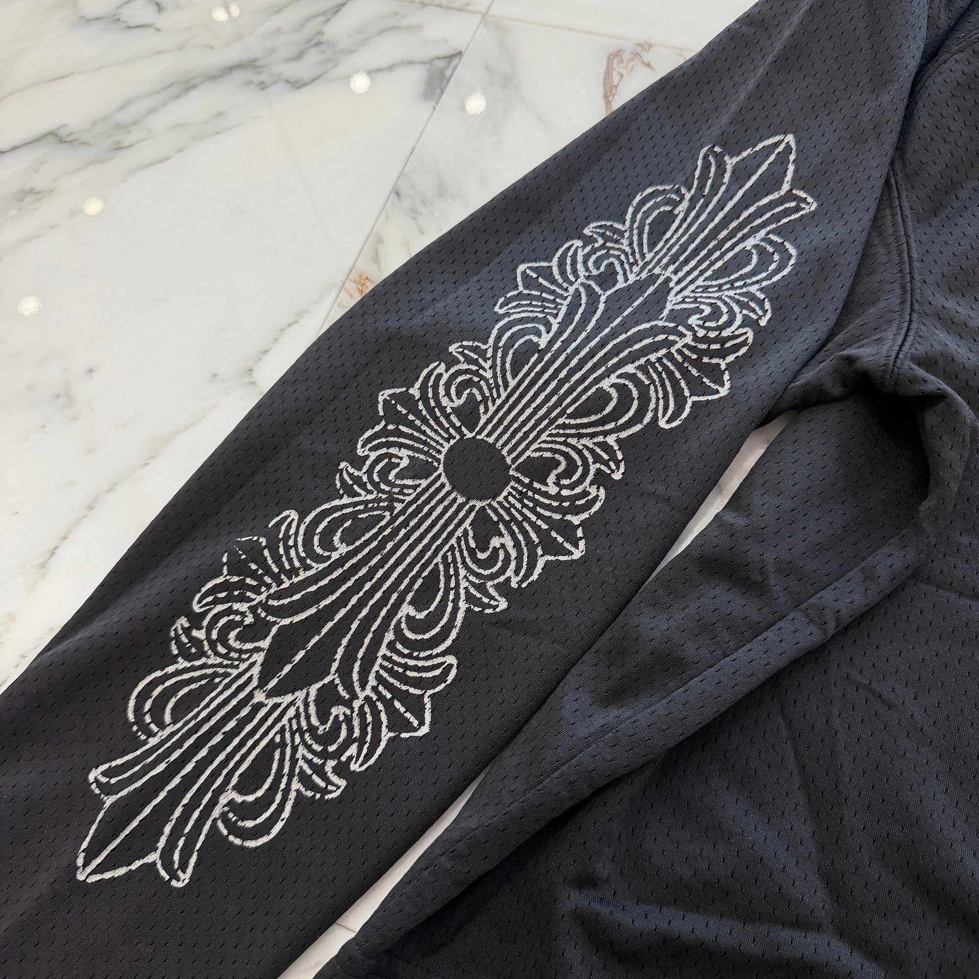 CHROME HEARTS Mesh Warm Up Jersey L/S Tee Size S クロムハーツ メッシュウォームアップジャージー ロングスリーブTシャツ サイズS