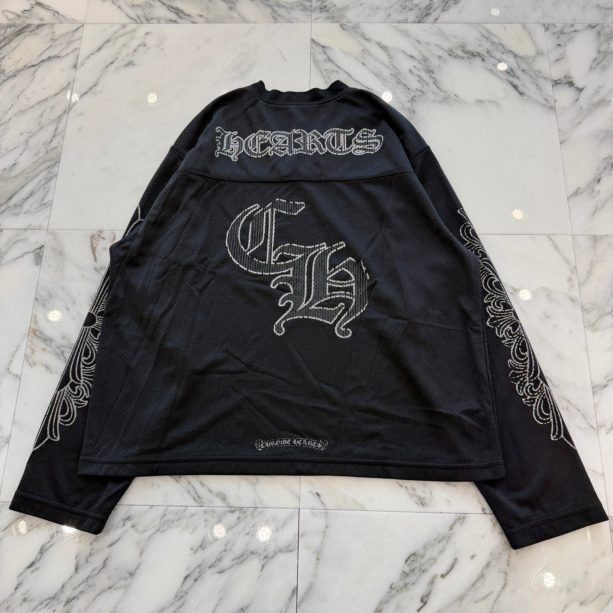 CHROME HEARTS Mesh Warm Up Jersey L/S Tee Size S クロムハーツ メッシュウォームアップジャージー ロングスリーブTシャツ サイズS