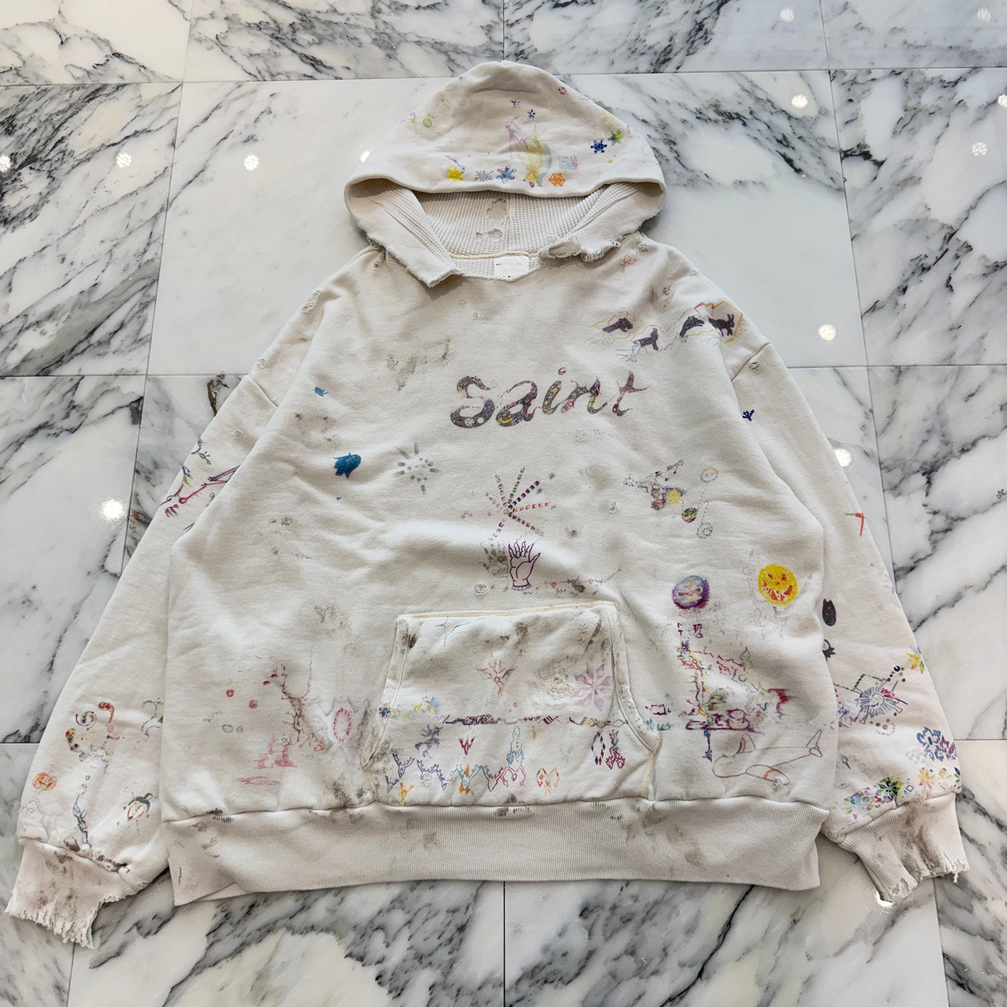 SAINT Mxxxxxx × Coco Star Sims 2026SS Coco Double Face Pullover Hoodie SM-YS8-0000-035 Size XL セントマイケル × ココ・スター・シムズ ココ ダブルフェイス プルオーバー フーディ サイズXL