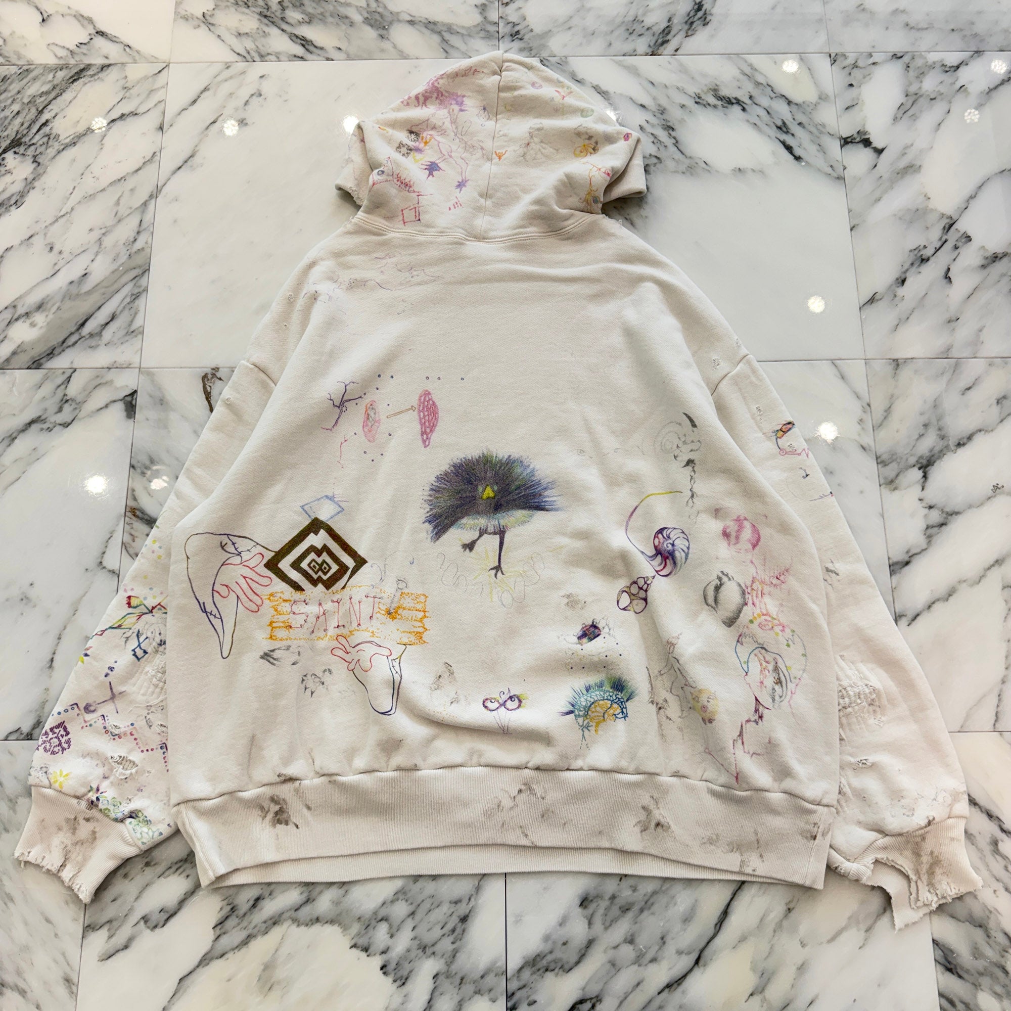 SAINT Mxxxxxx × Coco Star Sims 2026SS Coco Double Face Pullover Hoodie SM-YS8-0000-035 Size XL セントマイケル × ココ・スター・シムズ ココ ダブルフェイス プルオーバー フーディ サイズXL