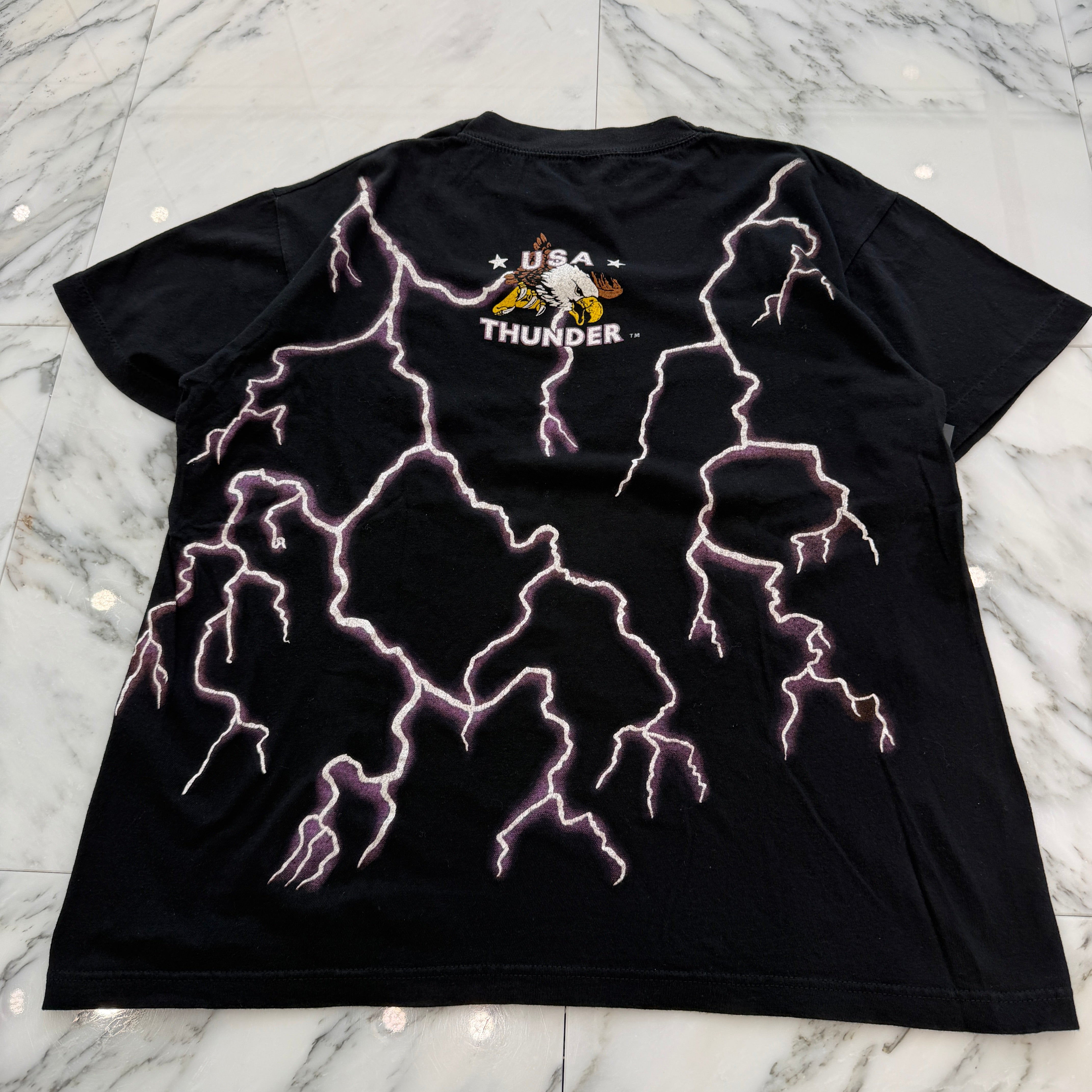 Vintage 90's American Thunder " Snake Skull " S/S Tee Size L ヴィンテージ 90's アメリカン サンダー "スネイク スカル" Tシャツ サイズL