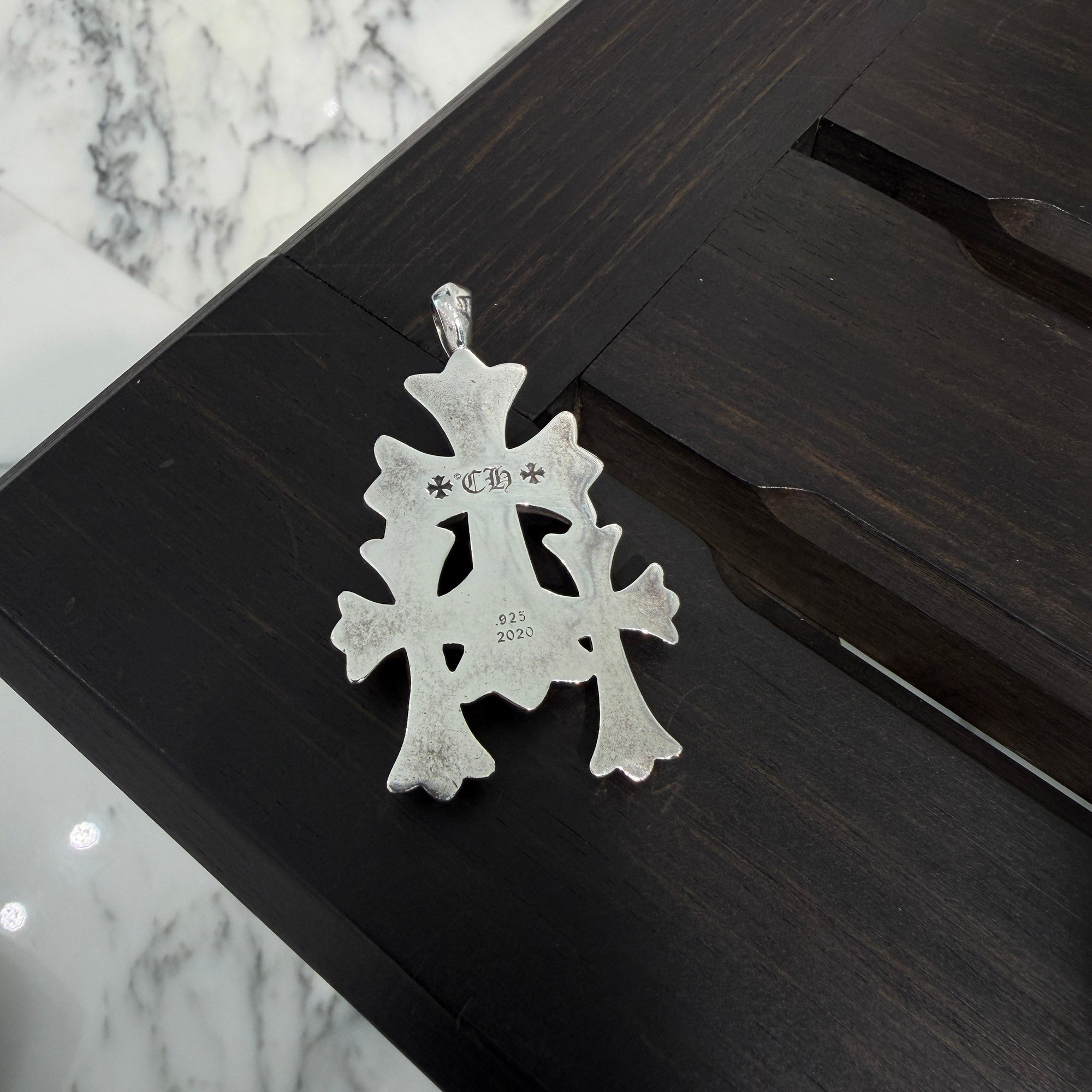 CHROME HEARTS Small Triple Cross Pendant Top クロムハーツ スモール トリプルクロス ペンダントトップ