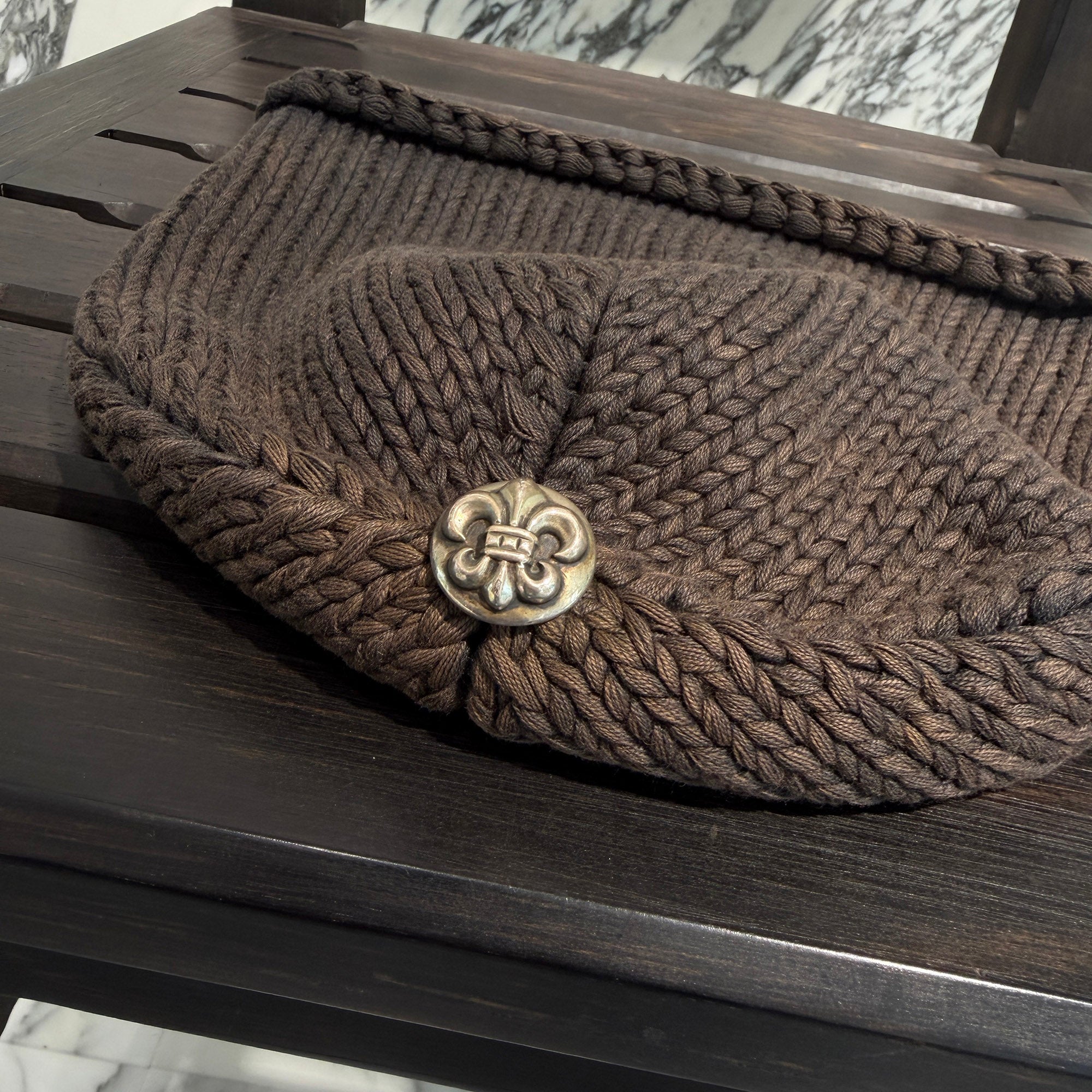 CHROME HEARTS BS Flare Cross Patch Beanie クロムハーツ BSフレア