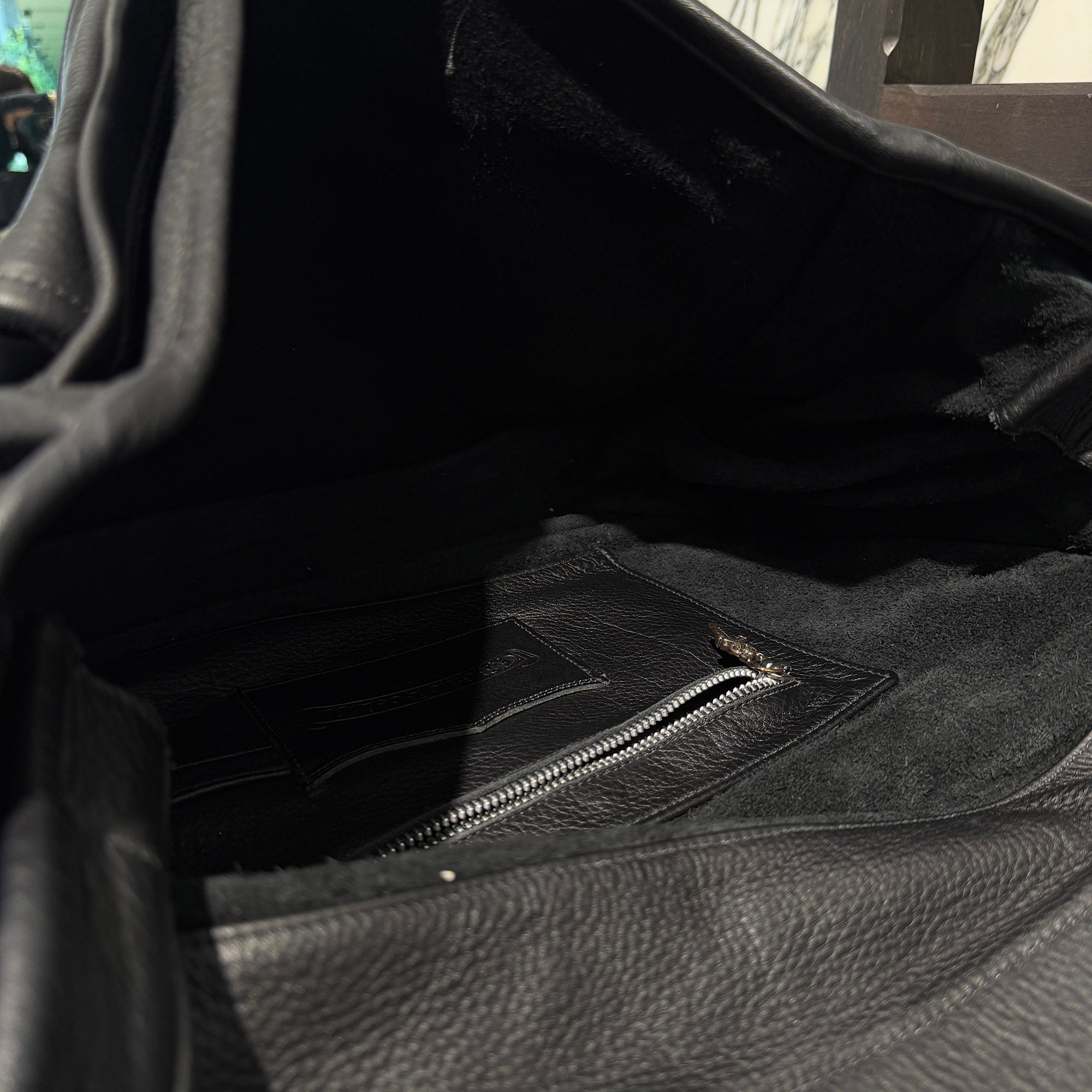 CHROME HEARTS Gunslinger Messenger Leather Shoulder Bag クロムハーツ ガンスリンガー メッセンジャー レザー ショルダーバッグ