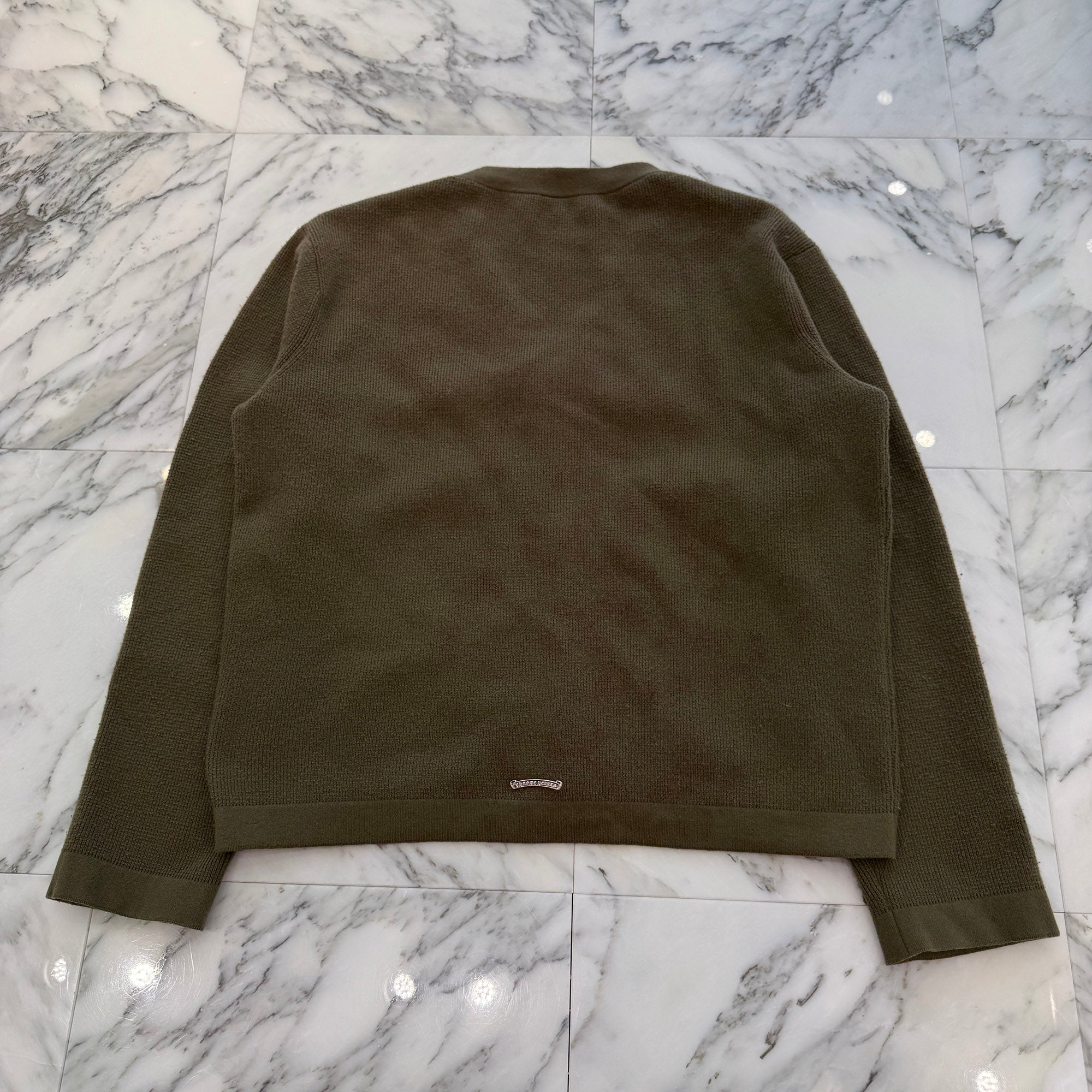 CHROME HEARTS YNOT Vine Dagger Embroidery Cashmere Knit Cardigan Size L クロムハーツ ワイノット ヴァインダガー ロゴ刺繍 カシミヤニットカーディガン サイズL
