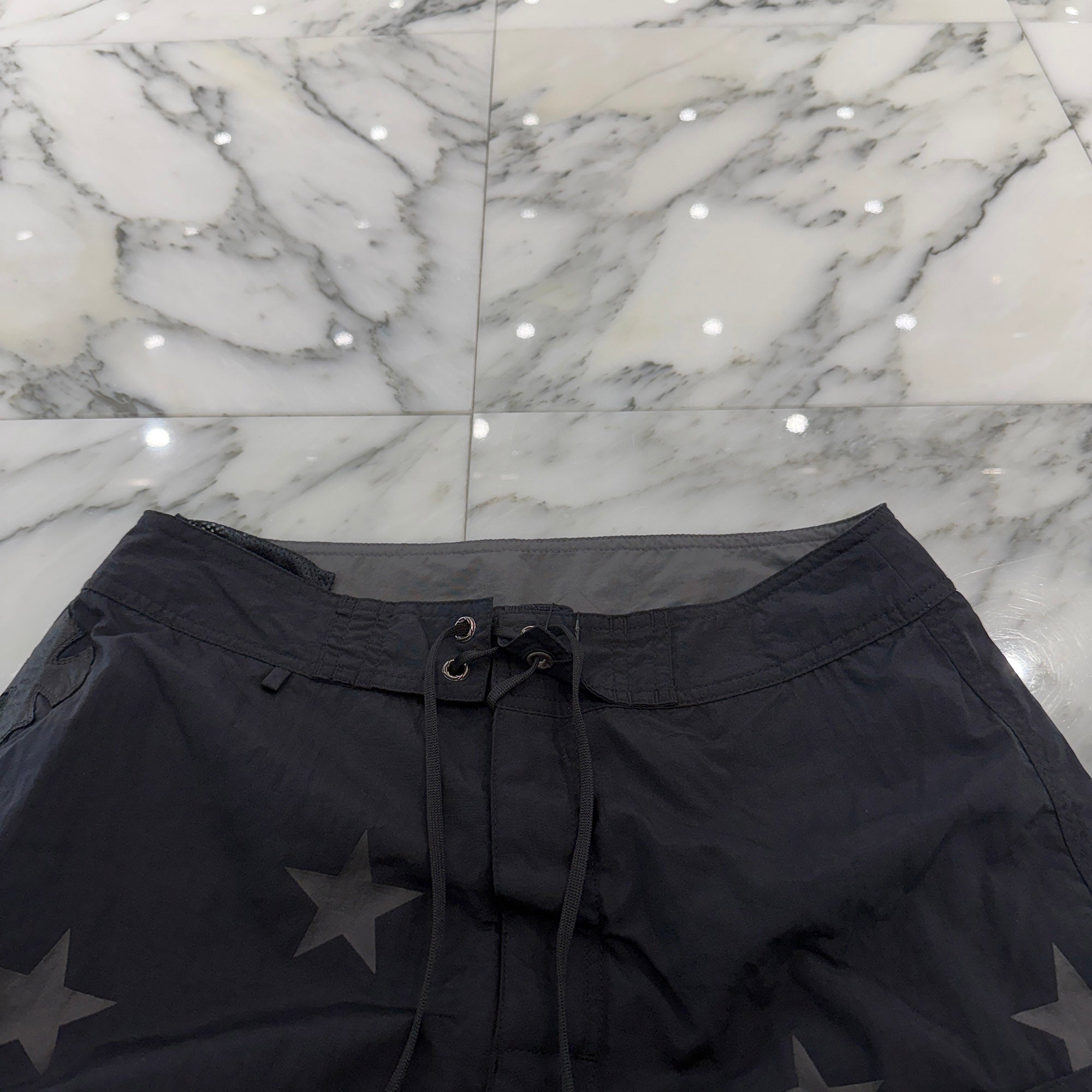 CHROME HEARTS 1 Cross Leather Patch Star Surf Short Pants Size 30 クロムハーツ 1 クロス レザーパッチ スターサーフショートパンツ サイズ30