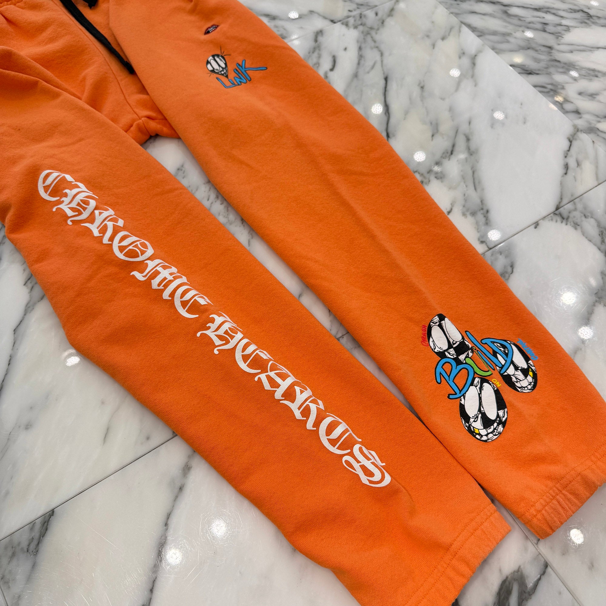 CHROME HEARTS × MATTY BOY 2021SS PPO LINK BUILD Sweat Long Pants Size M クロムハーツ × マッティボーイ リンクビルド スウェットロングパンツ サイズM