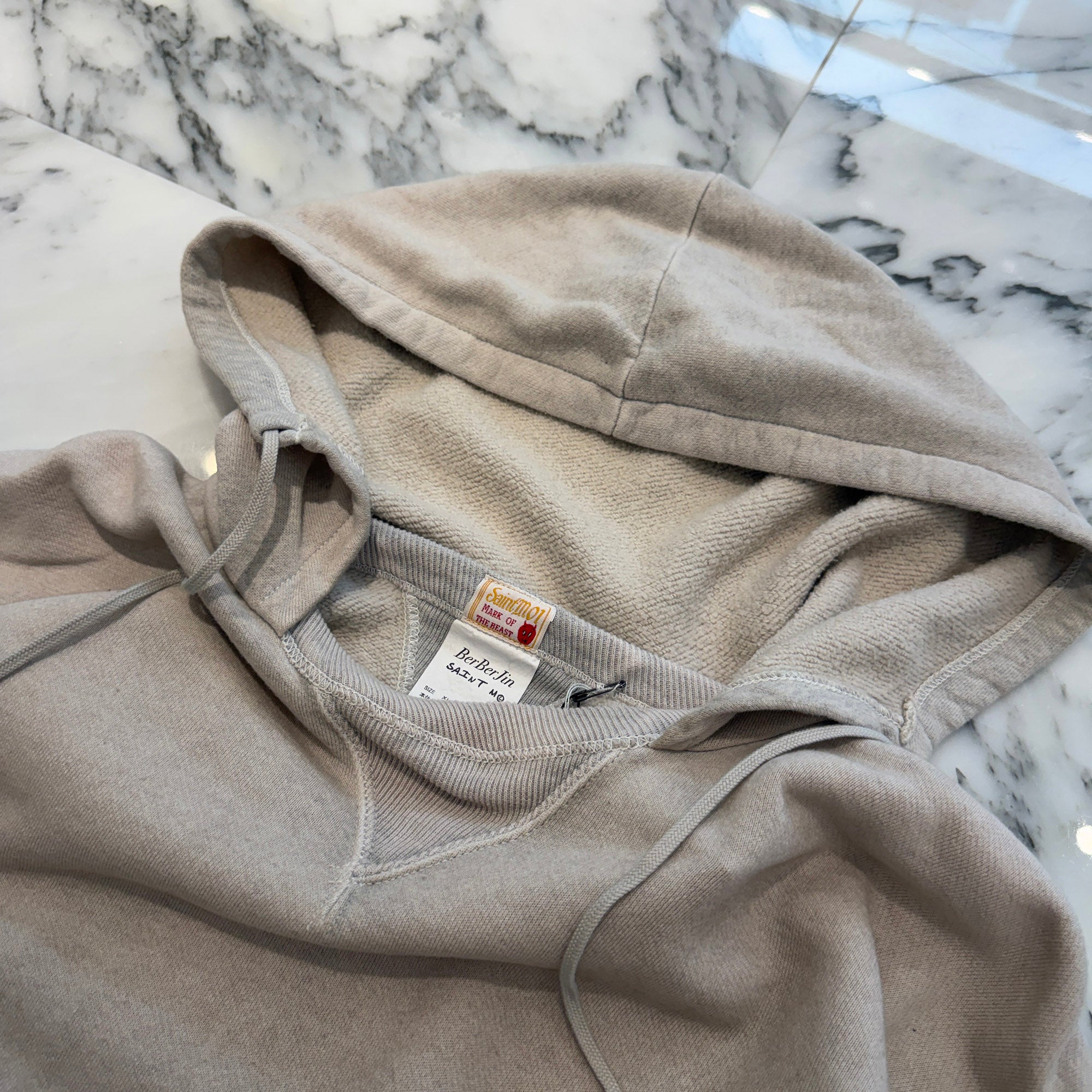 SAINT Mxxxxxx × BerBerJin 2025AW BB AFTER Pullover Hoodie SM-HR1-0000-C55 Size XL セントマイケル×ベルベルジン BBアフター プルオーバーフーディ サイズXL