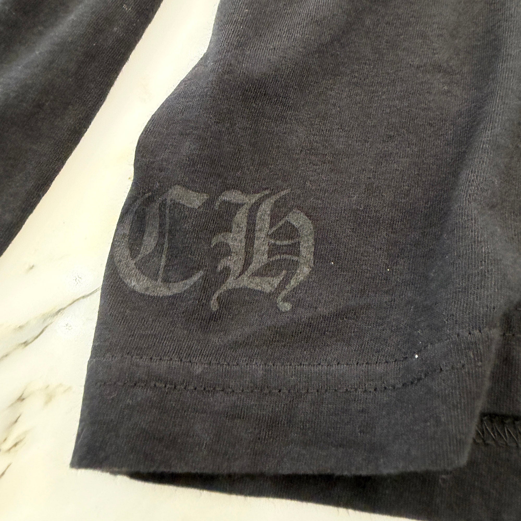 CHROME HEARTS Floral Cross Horseshoe Long Sleeve Tee Size XL クロムハーツ フローラルクロス ホースシュー ロングスリーブ Tシャツ サイズXL