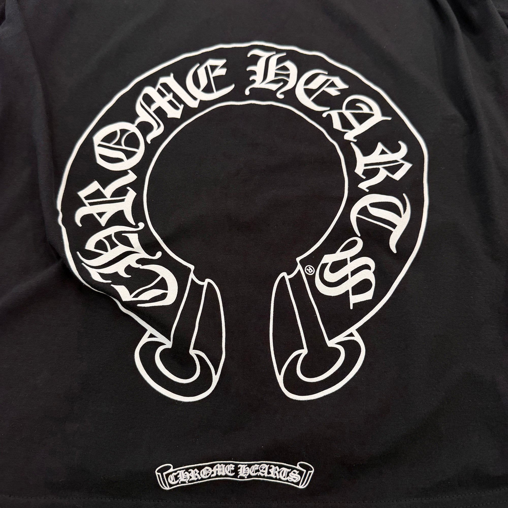 CHROME HEARTS Floral Cross Horseshoe Long Sleeve Tee Size XL クロムハーツ フローラルクロス ホースシュー ロングスリーブ Tシャツ サイズXL