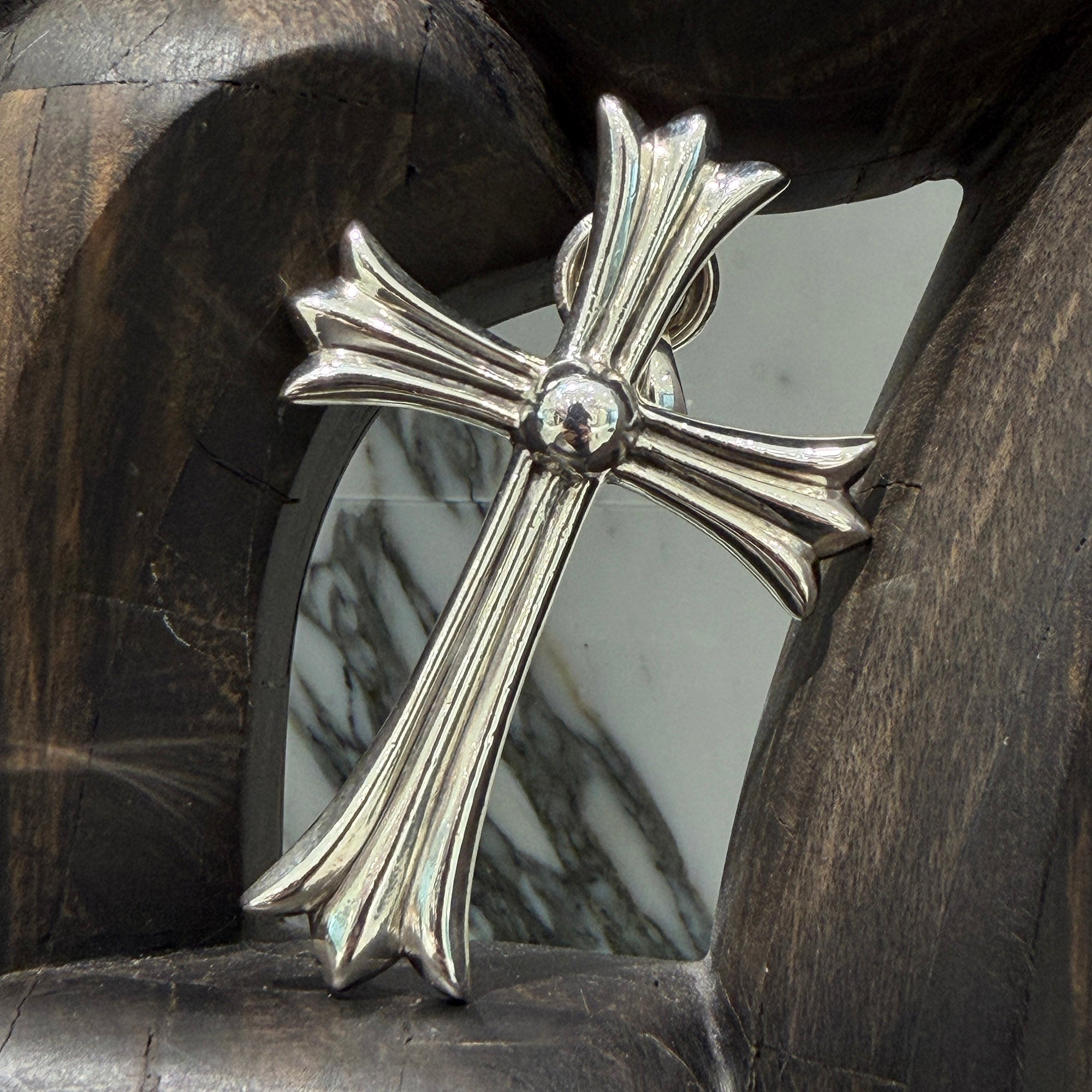 ラージクロス with ベイル クロムハーツ Chrome Hearts CHROME HEARTS Large Cross With Bail Pendant Top クロムハーツ