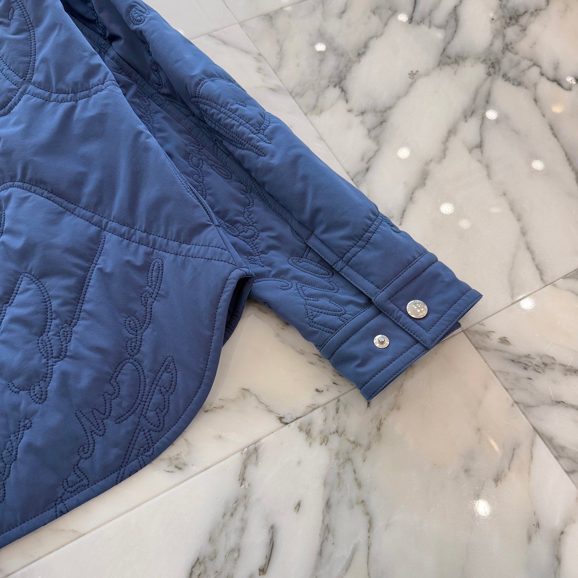 Berluti 2022SS Scrit Embroidery Lightweight Quilted Jacket R22OSL03-001 Size RS ベルルッティ スクリット刺繍 ライトウェイト キルティングジャケット サイズRS