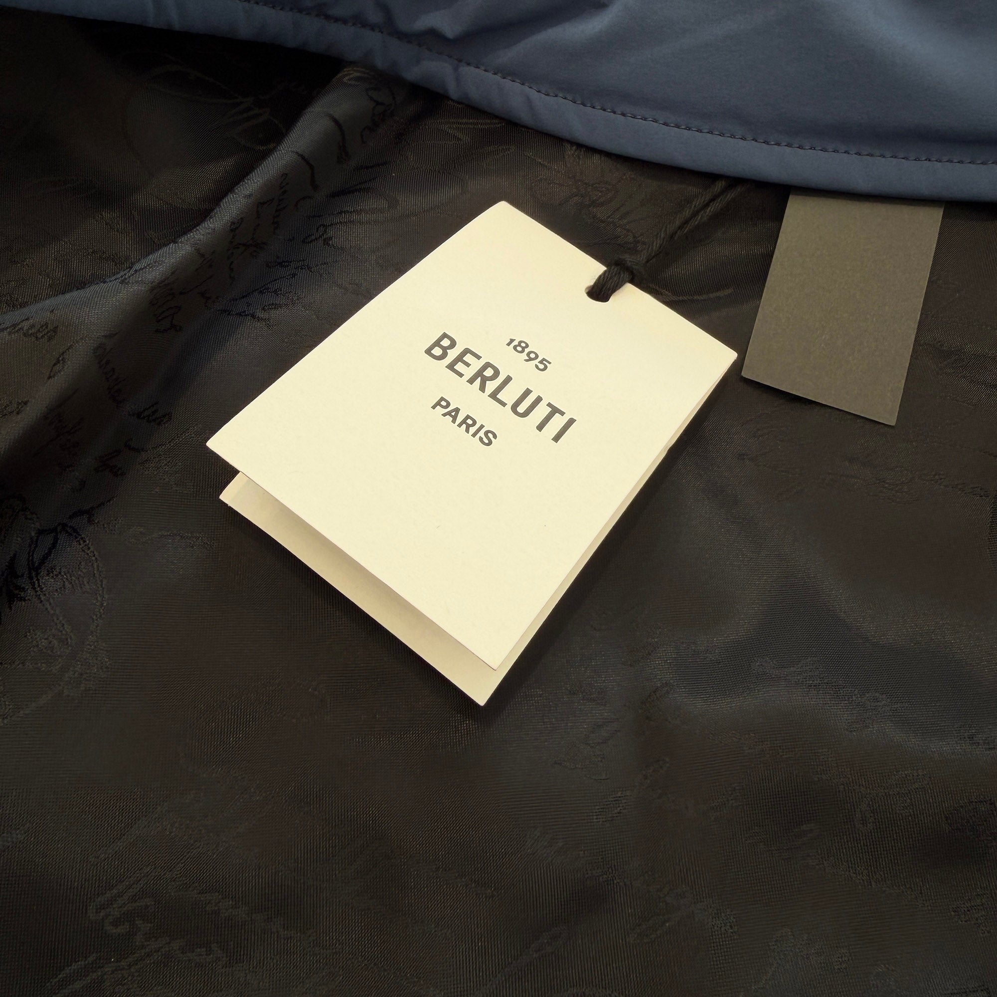 Berluti 2022SS Scrit Embroidery Lightweight Quilted Jacket R22OSL03-001 Size RS ベルルッティ スクリット刺繍 ライトウェイト キルティングジャケット サイズRS