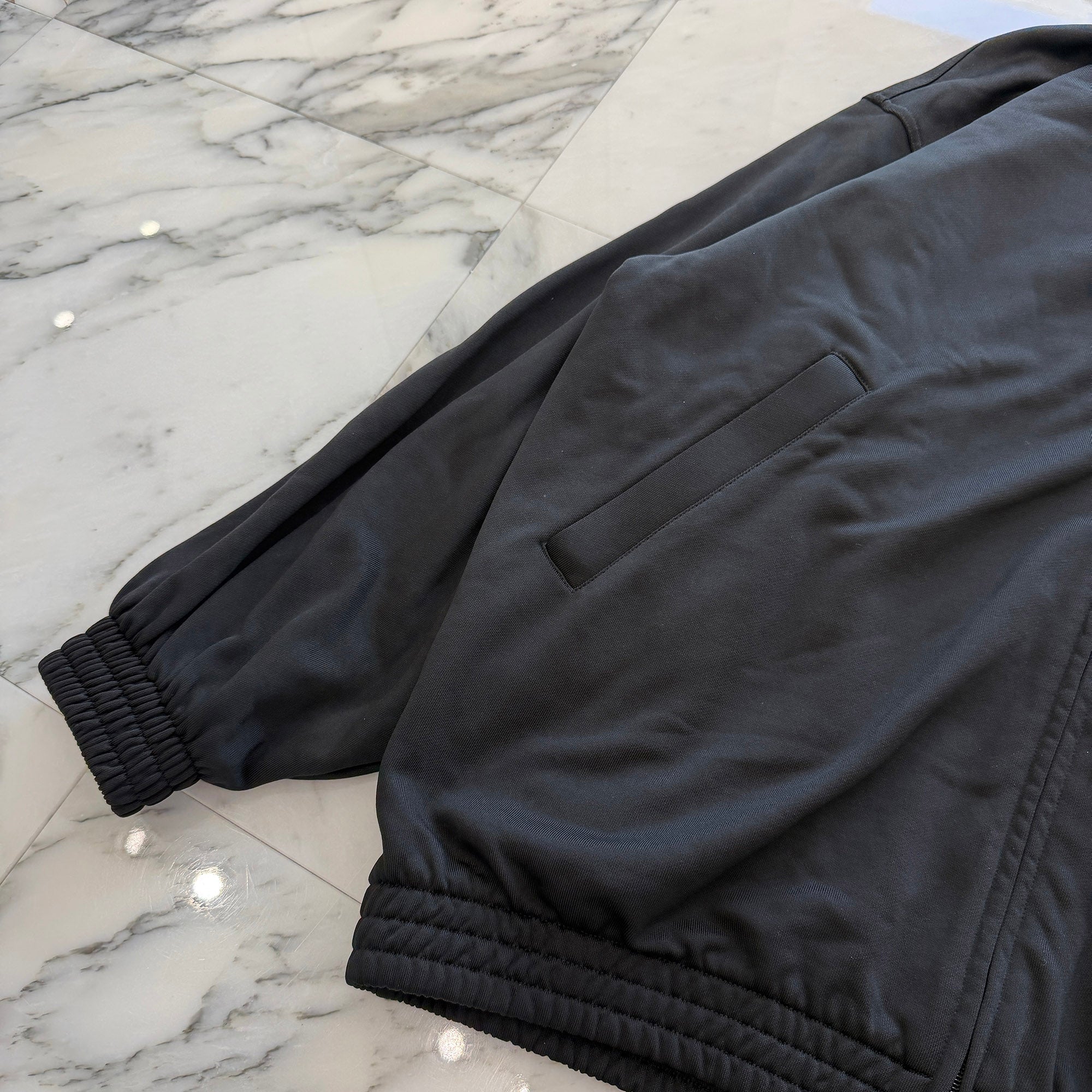 BALENCIAGA 2024SS Campaign Logo Embroidered Zip Up Jacket 818502 TRVE2 Size L バレンシアガ キャンペーンロゴ刺繍 ジップアップ ジャケット サイズL