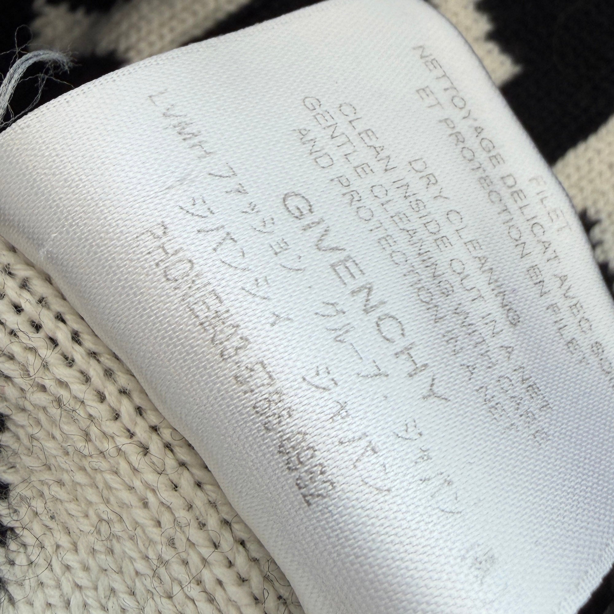 GIVENCHY 2021SS Reflected Jacquard Logo Wool Knit Sweater BM90EQ4Y7G ジバンシー リフレクテッド ジャカード ウール ロゴ ニット セーター