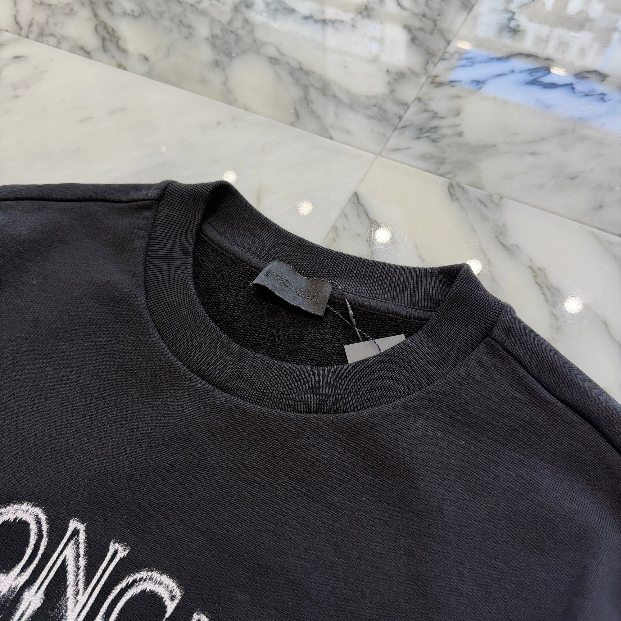 MONCLER 2024SS Lettering Logo Sweatshirt J10918G00004 809KR Size L モンクレール レタリングロゴ スウェットシャツ サイズL