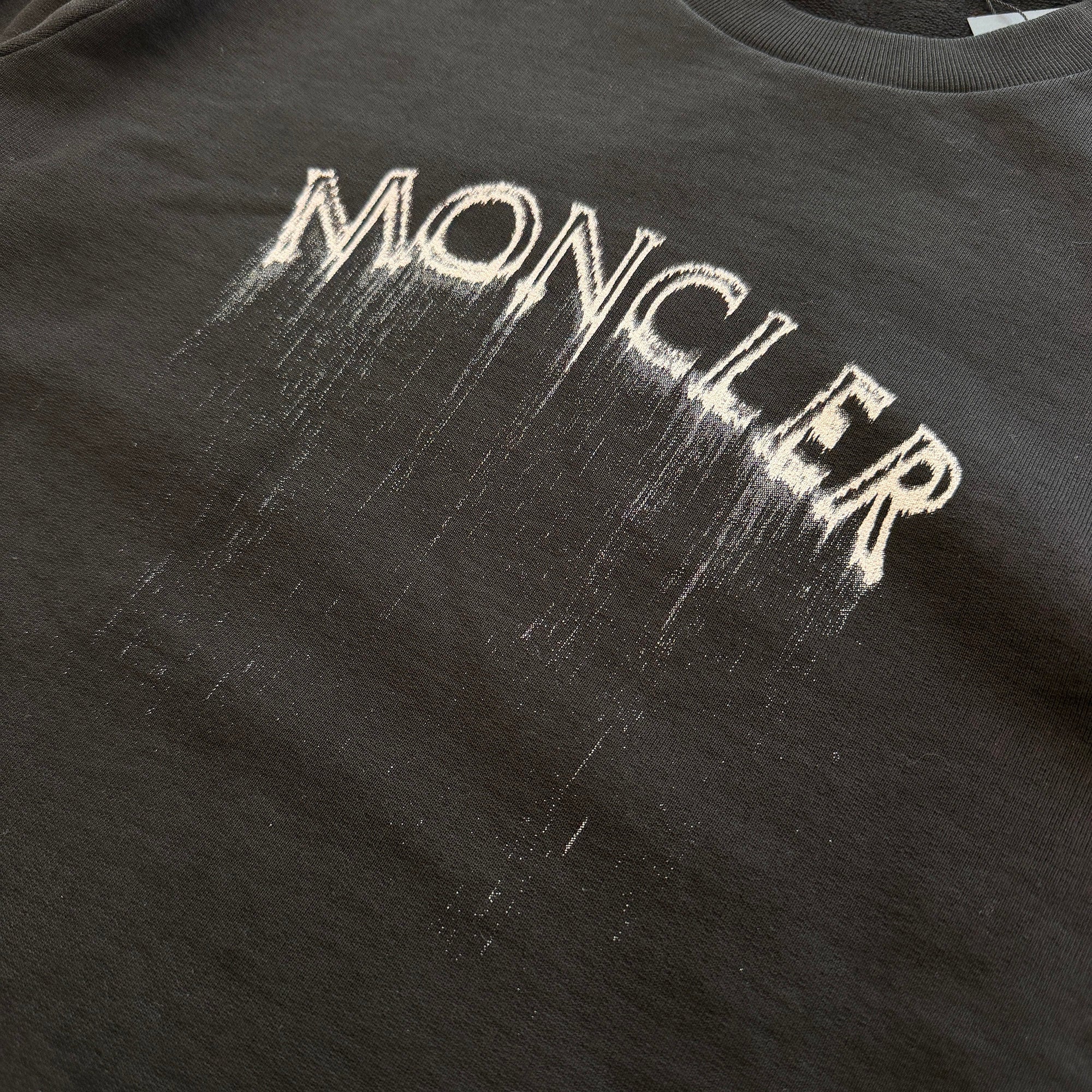 MONCLER 2024SS Lettering Logo Sweatshirt J10918G00004 809KR Size L モンクレール レタリングロゴ スウェットシャツ サイズL