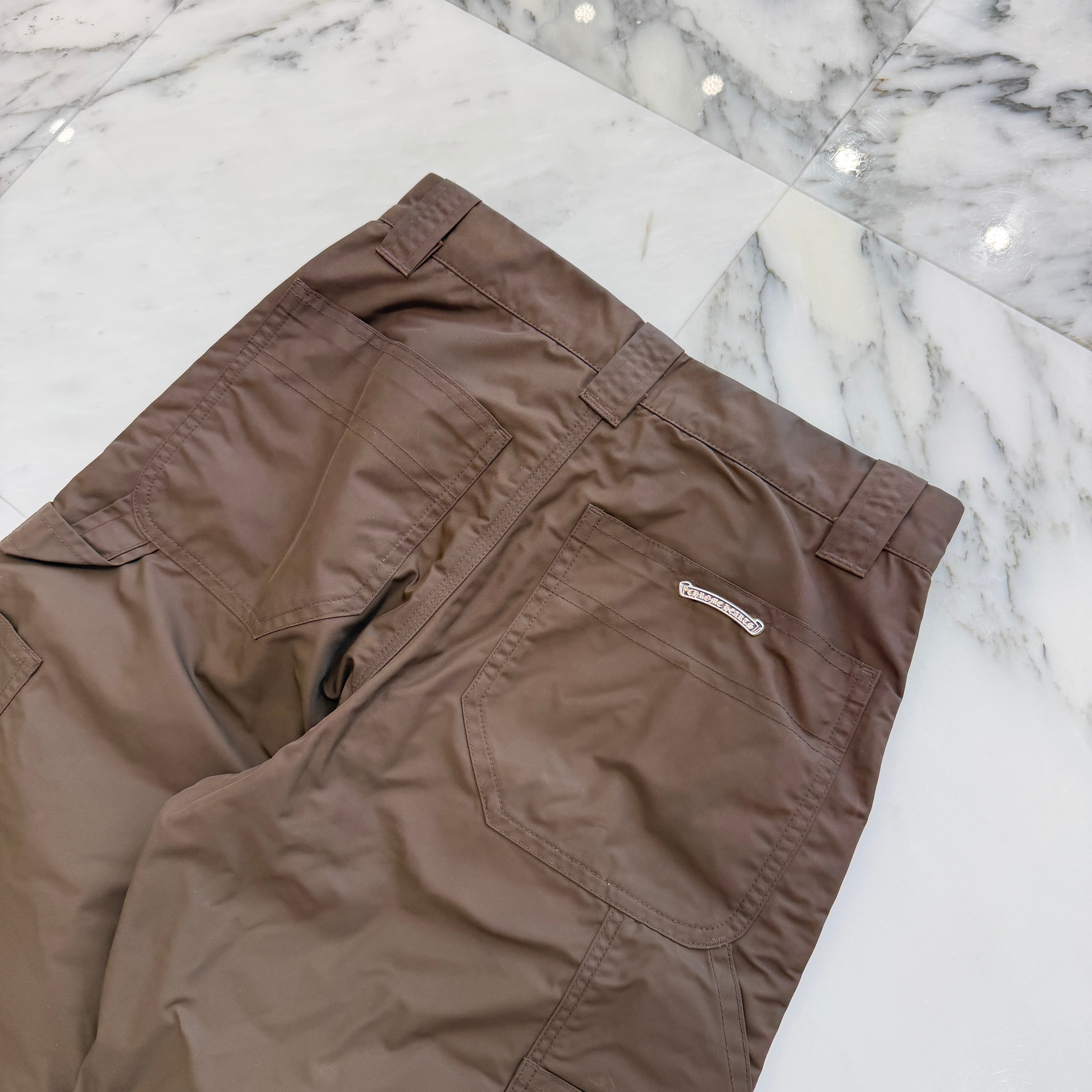 【12月】クロム CHROME HEARTS Carpenter Leather Double Knee Nylon Leather Cross