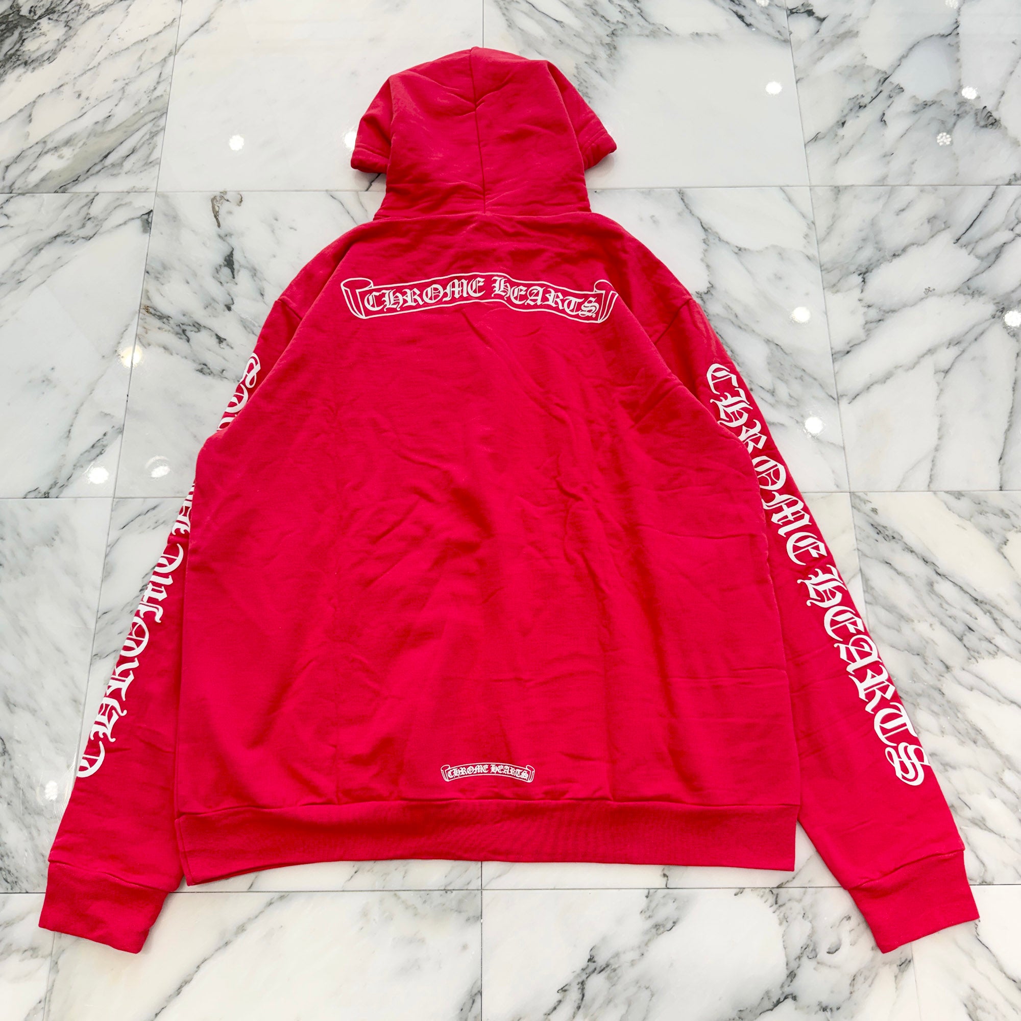CHROME HEARTS 2025SS Back Scroll Label Logo Pullover Hoodie Size L クロムハーツ バックスクロールラベルロゴ プルオーバーフーディー サイズL