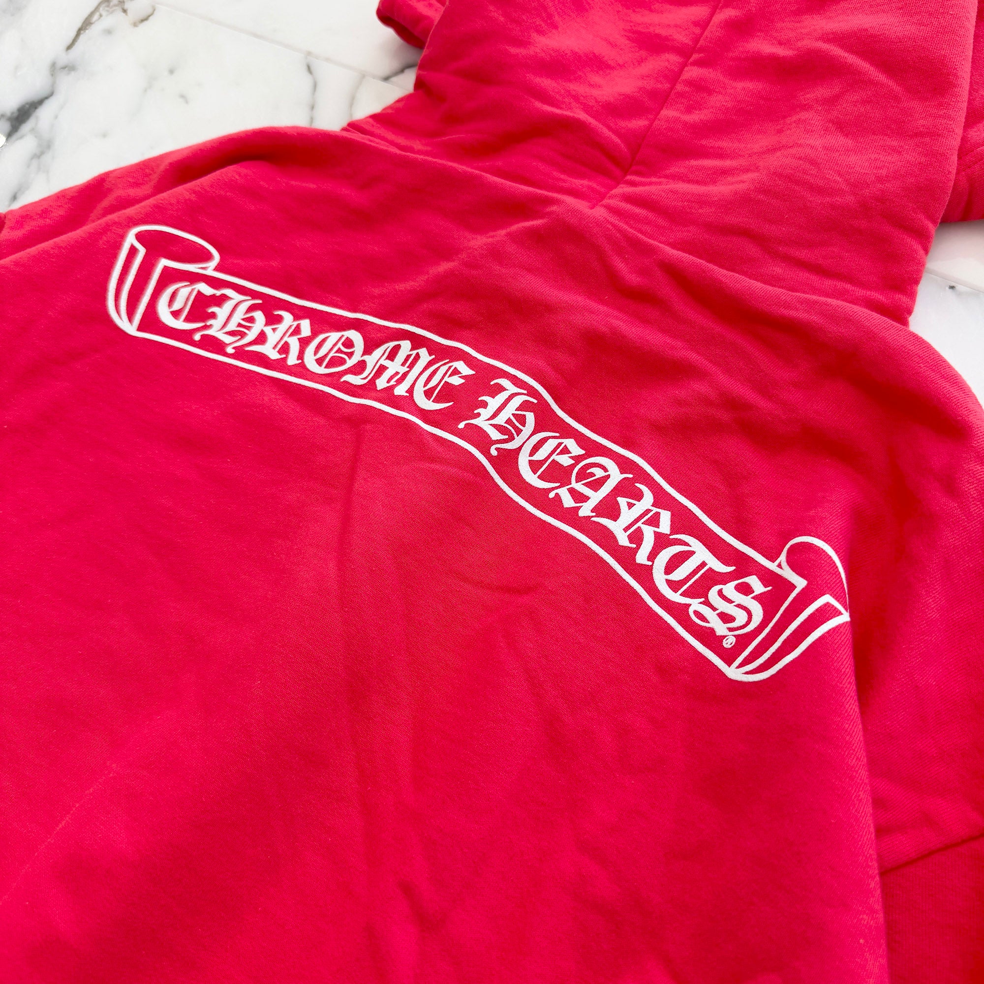 CHROME HEARTS 2025SS Back Scroll Label Logo Pullover Hoodie Size L クロムハーツ バックスクロールラベルロゴ プルオーバーフーディー サイズL