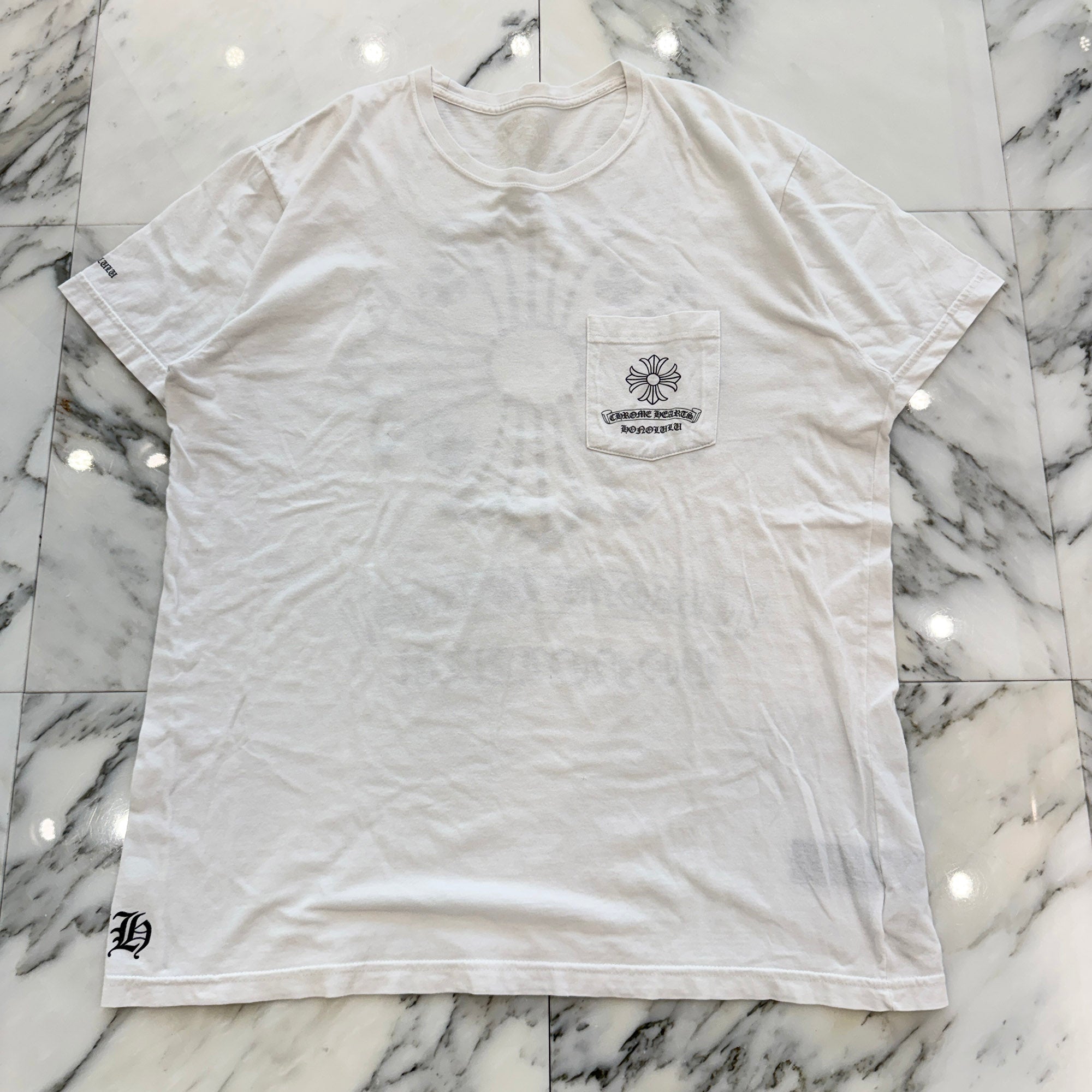 CHROME HEARTS Honolulu Limited Back CH Plus Print Tee Size XL クロムハーツ ホノルル限定 バック CHプラス プリント Tシャツ サイズXL