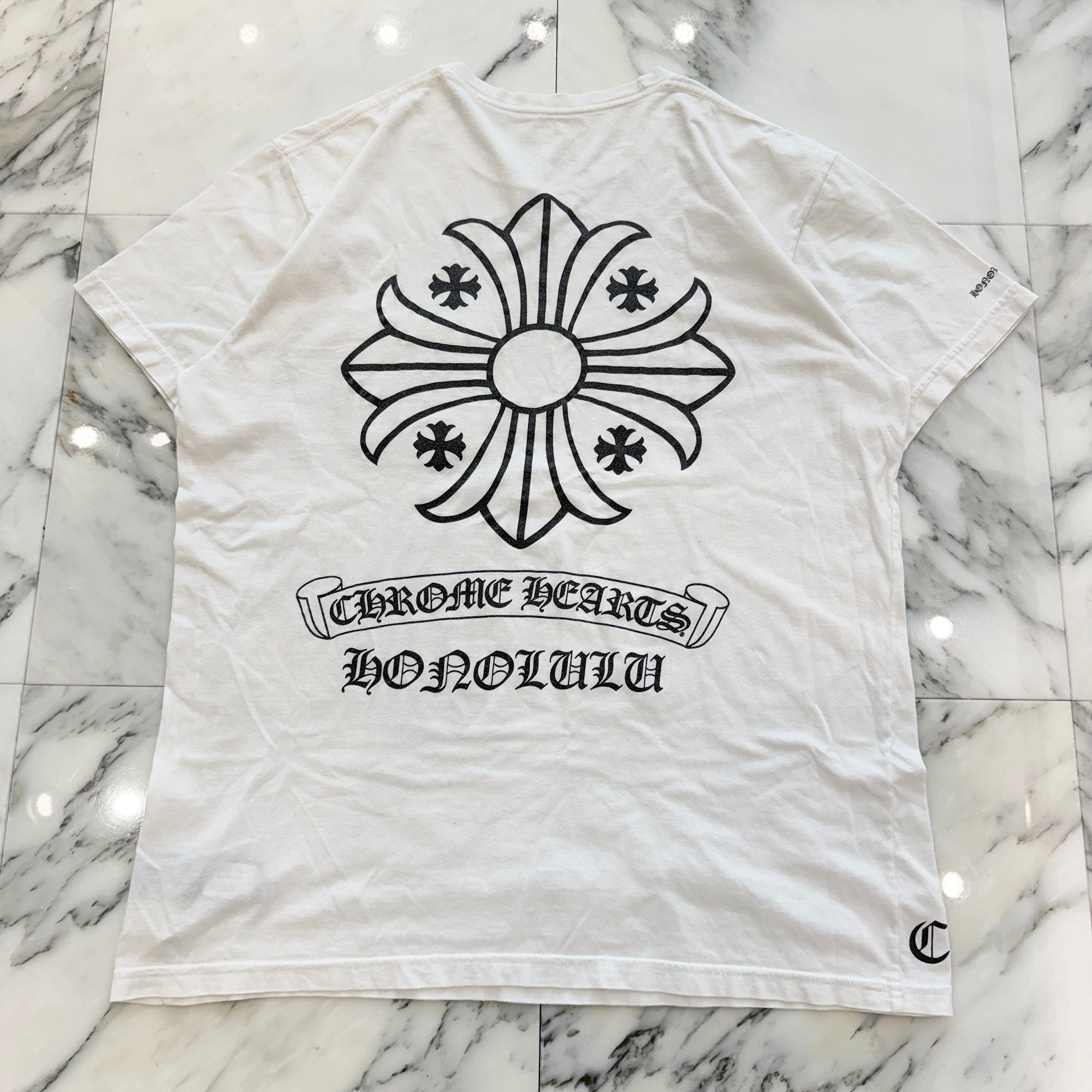 CHROME HEARTS Honolulu Limited Back CH Plus Print Tee Size XL クロムハーツ ホノルル限定 バック CHプラス プリント Tシャツ サイズXL