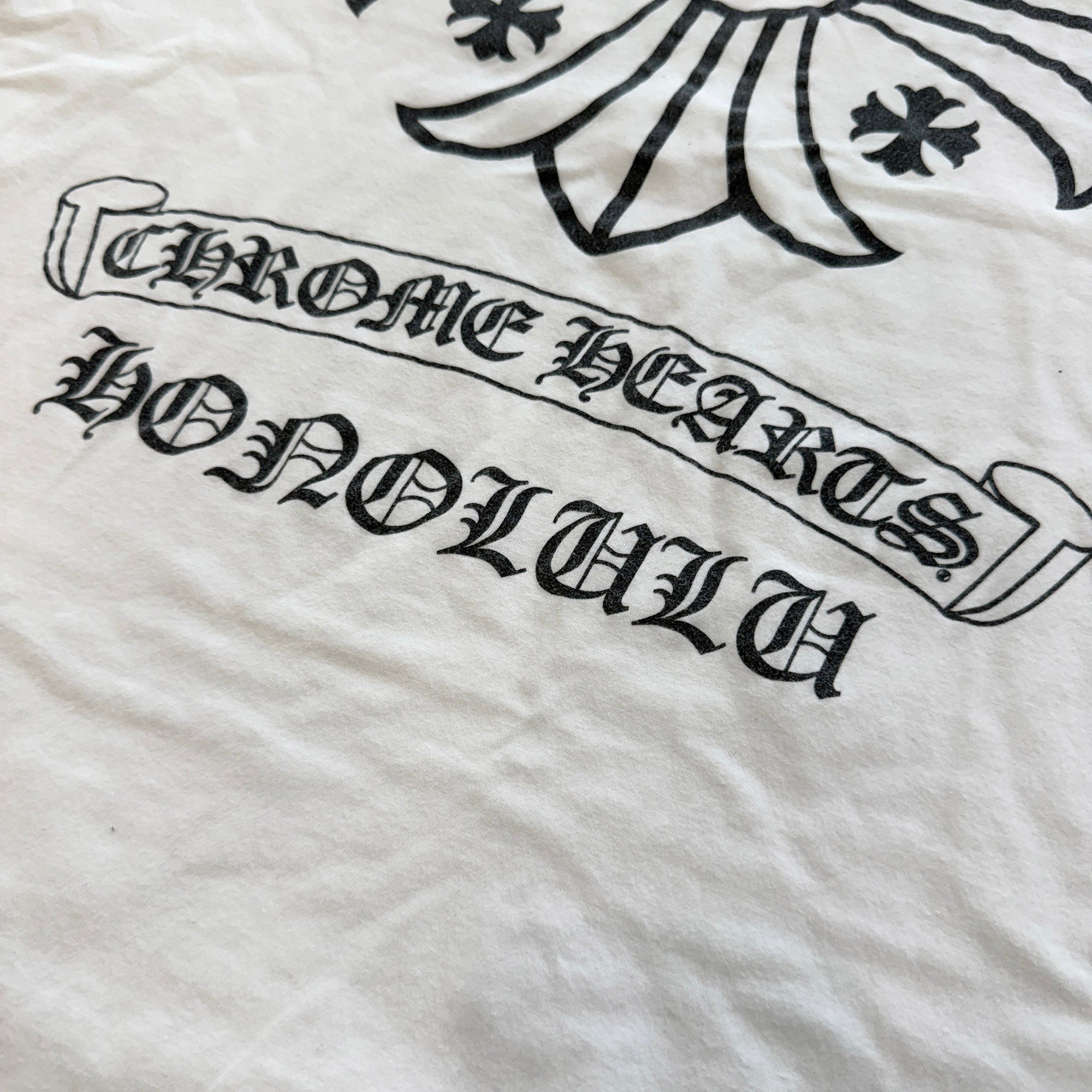 CHROME HEARTS Honolulu Limited Back CH Plus Print Tee Size XL クロムハーツ ホノルル限定 バック CHプラス プリント Tシャツ サイズXL