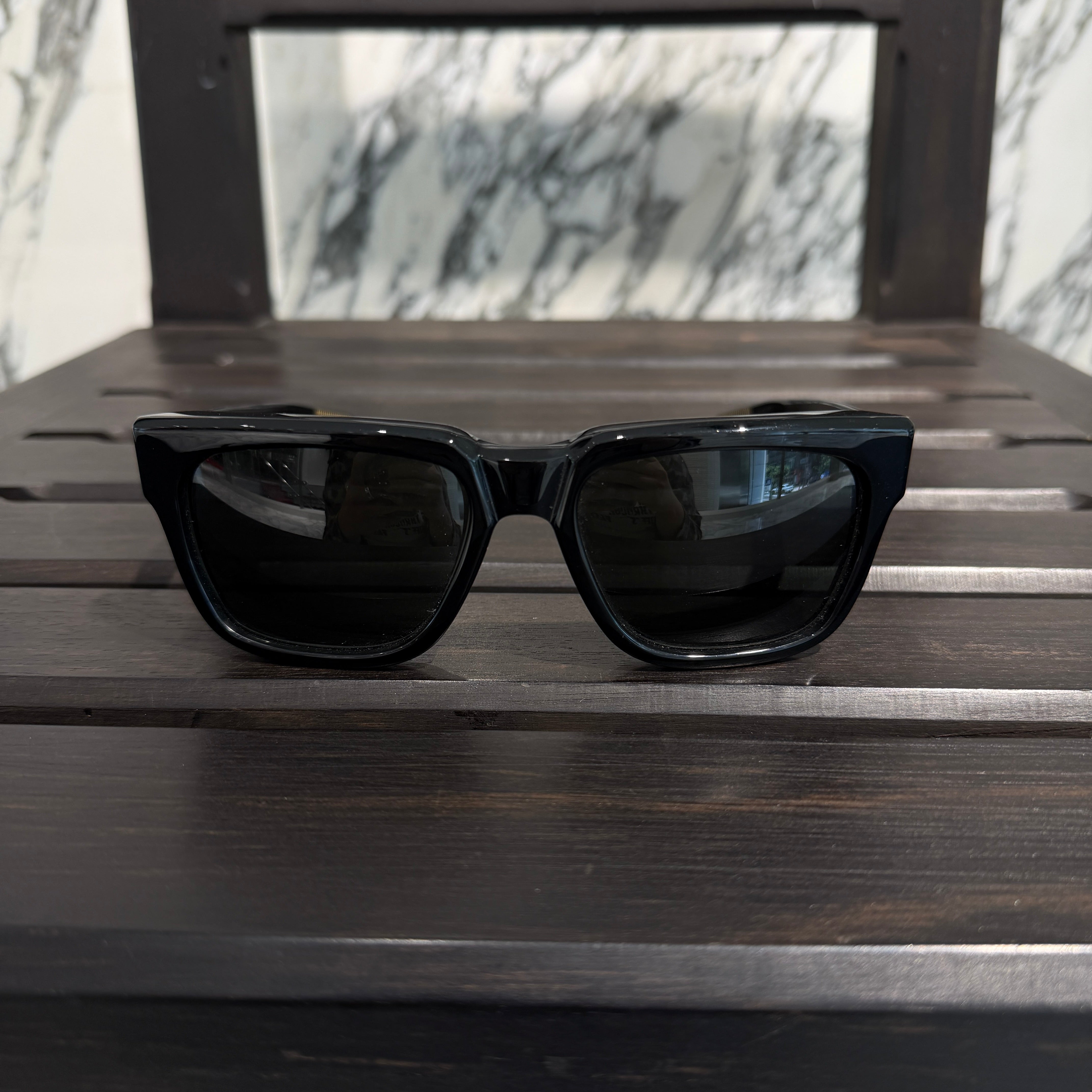 CHROME HEARTS BOX-OFFICER Sunglasses Ruby Dagger Size 56□19-144 クロムハーツ ボックスオフィサー サングラス ルビーダガー サイズ56□19-144