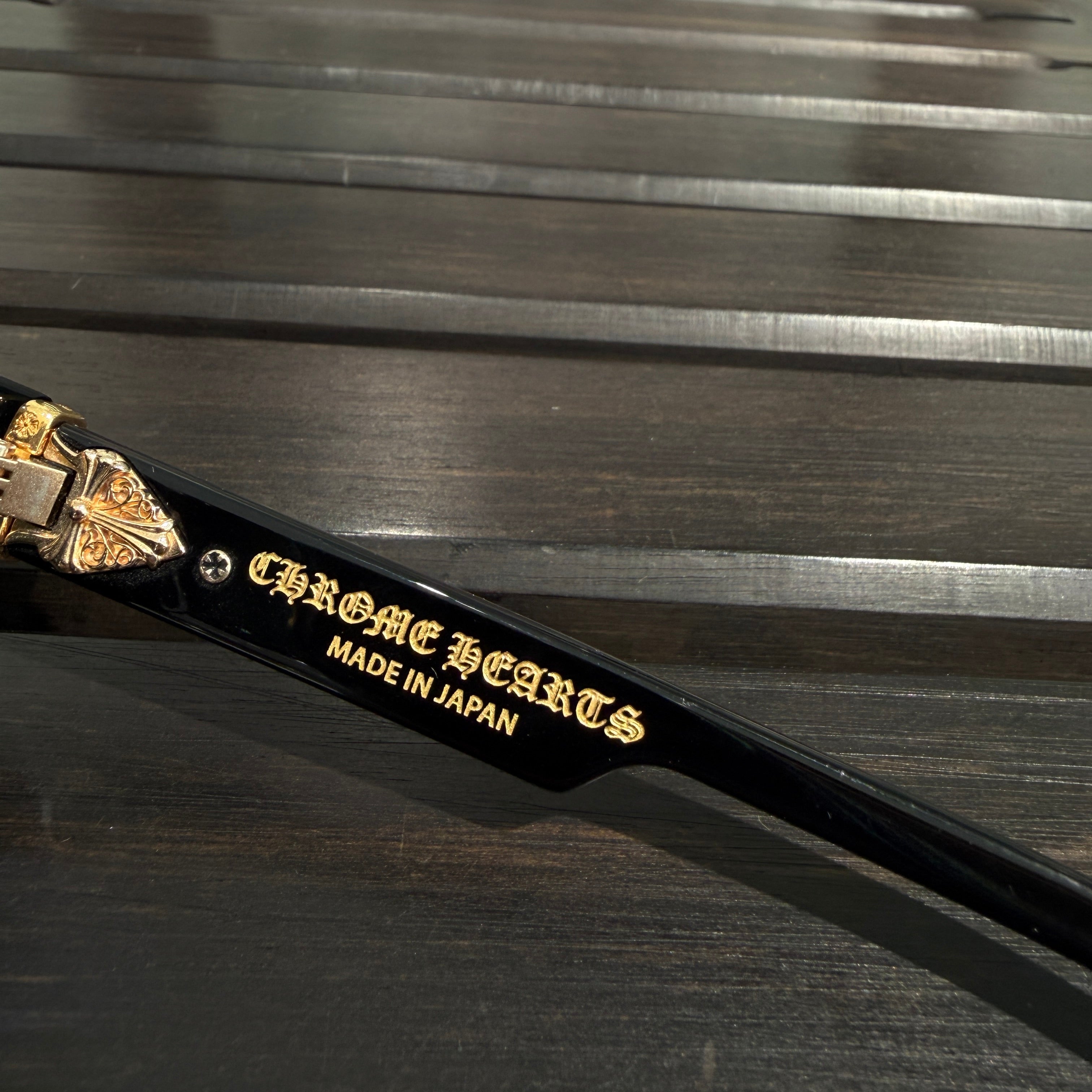 CHROME HEARTS BOX-OFFICER Sunglasses Ruby Dagger Size 56□19-144 クロムハーツ ボックスオフィサー サングラス ルビーダガー サイズ56□19-144