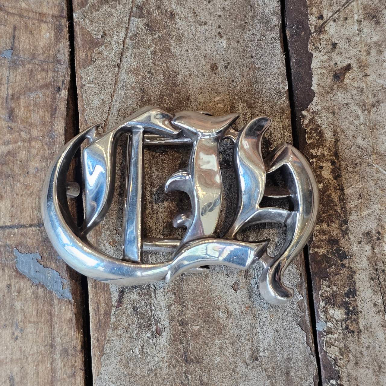 CHROME HEARTS CH Logo Silver Buckle クロムハーツ CHロゴ シルバー バックル
