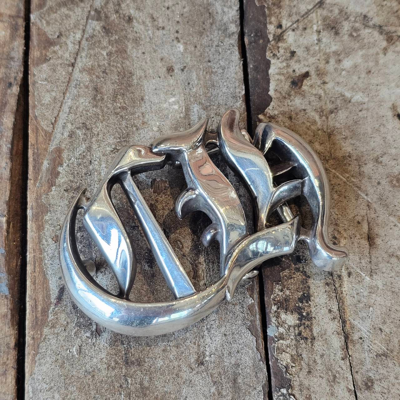 CHROME HEARTS CH Logo Silver Buckle クロムハーツ CHロゴ シルバー バックル