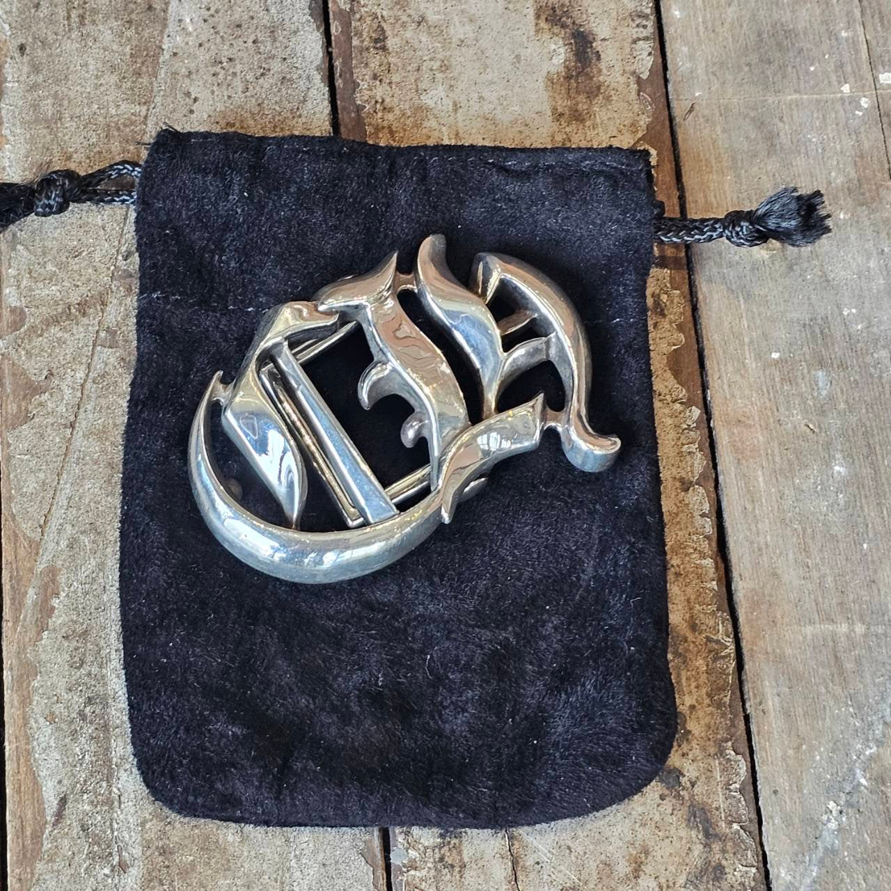 CHROME HEARTS CH Logo Silver Buckle クロムハーツ CHロゴ シルバー バックル